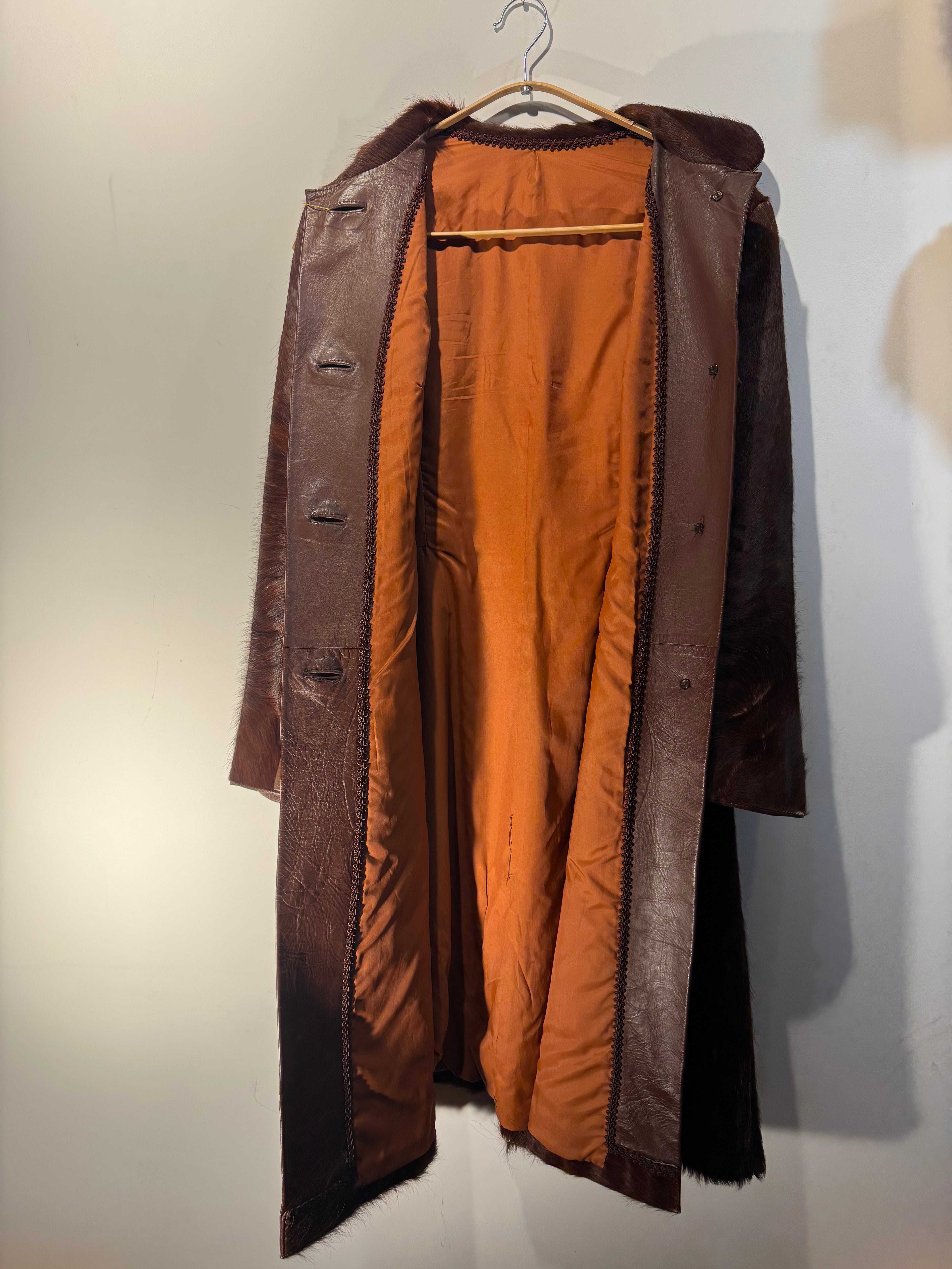 Vintage 1960s Custom Pony Hair Coat