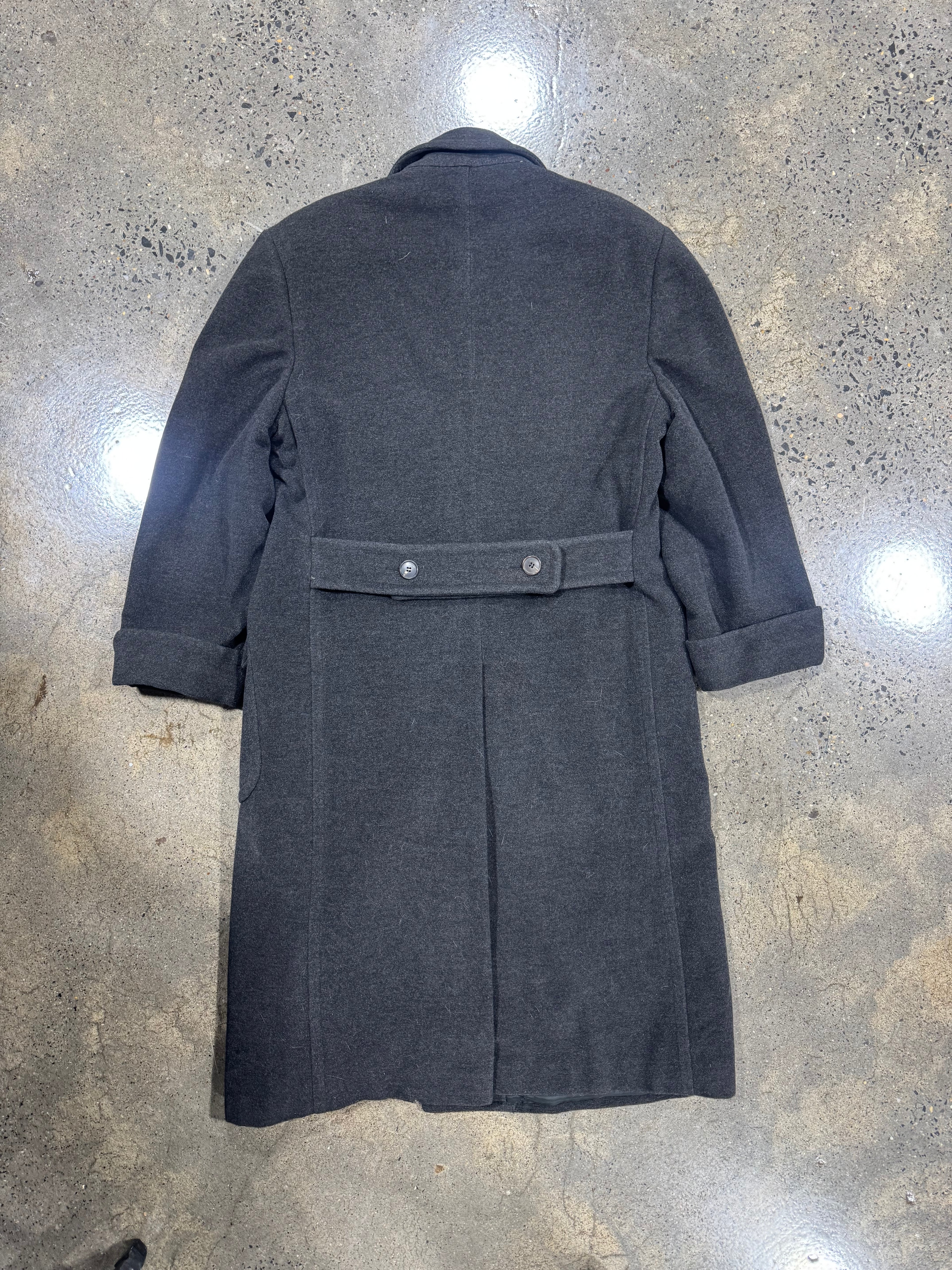 Vintage Hermès Wool–Angora–Cashmere Overcoat