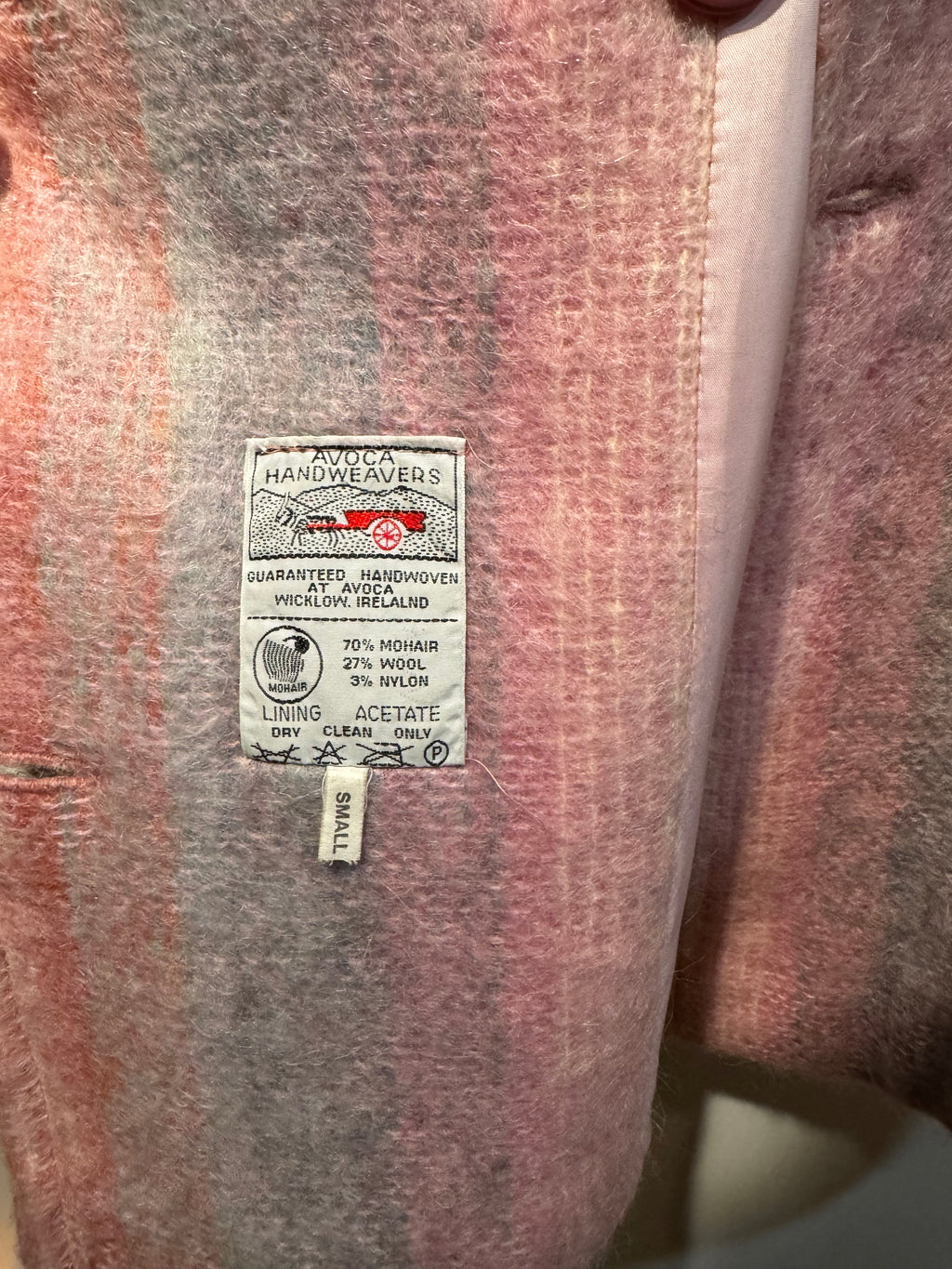 Vintage Avoca Handwoven Mohair Wool Coat