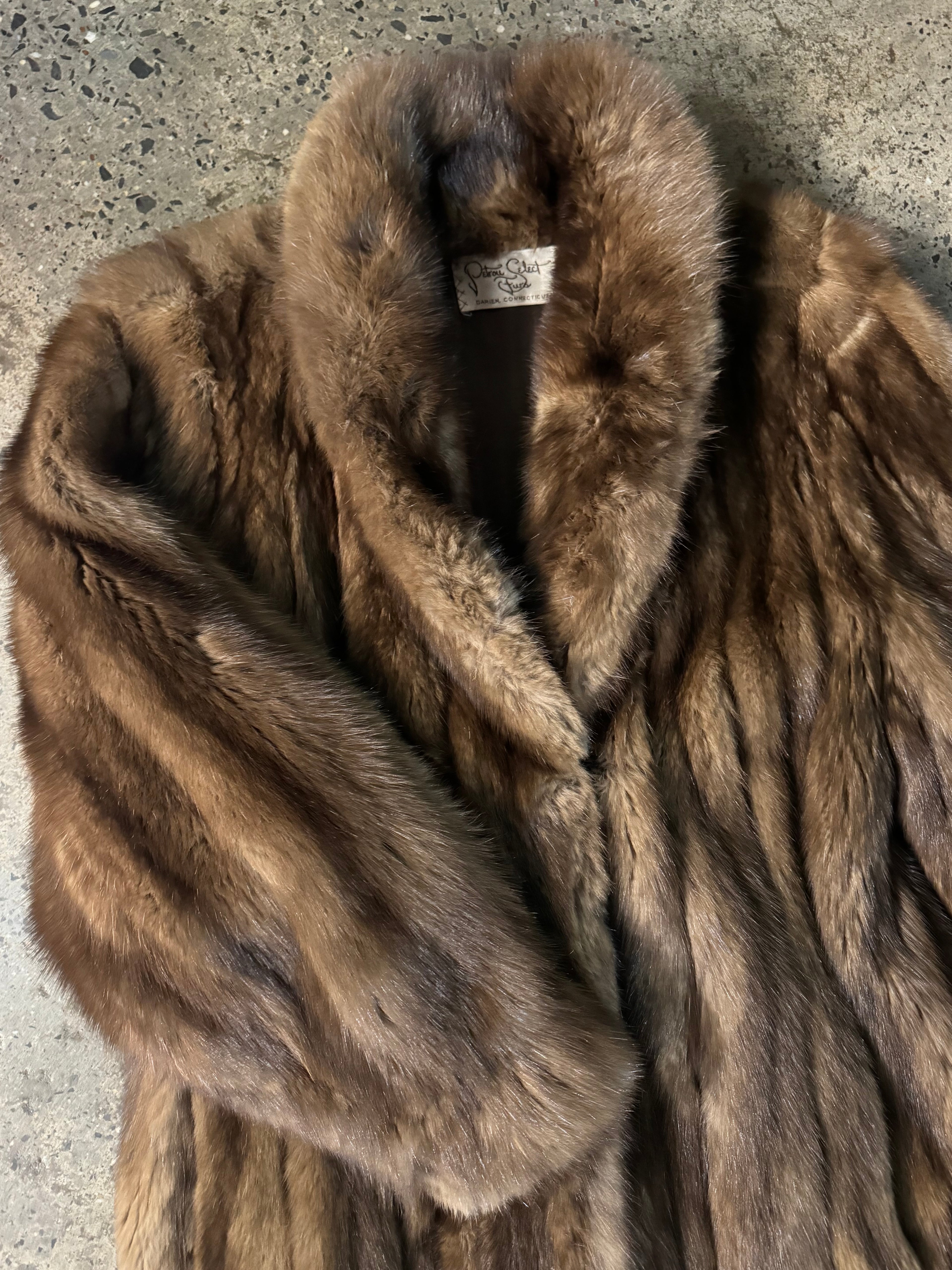 Vintage American Sable Mink Fur Coat