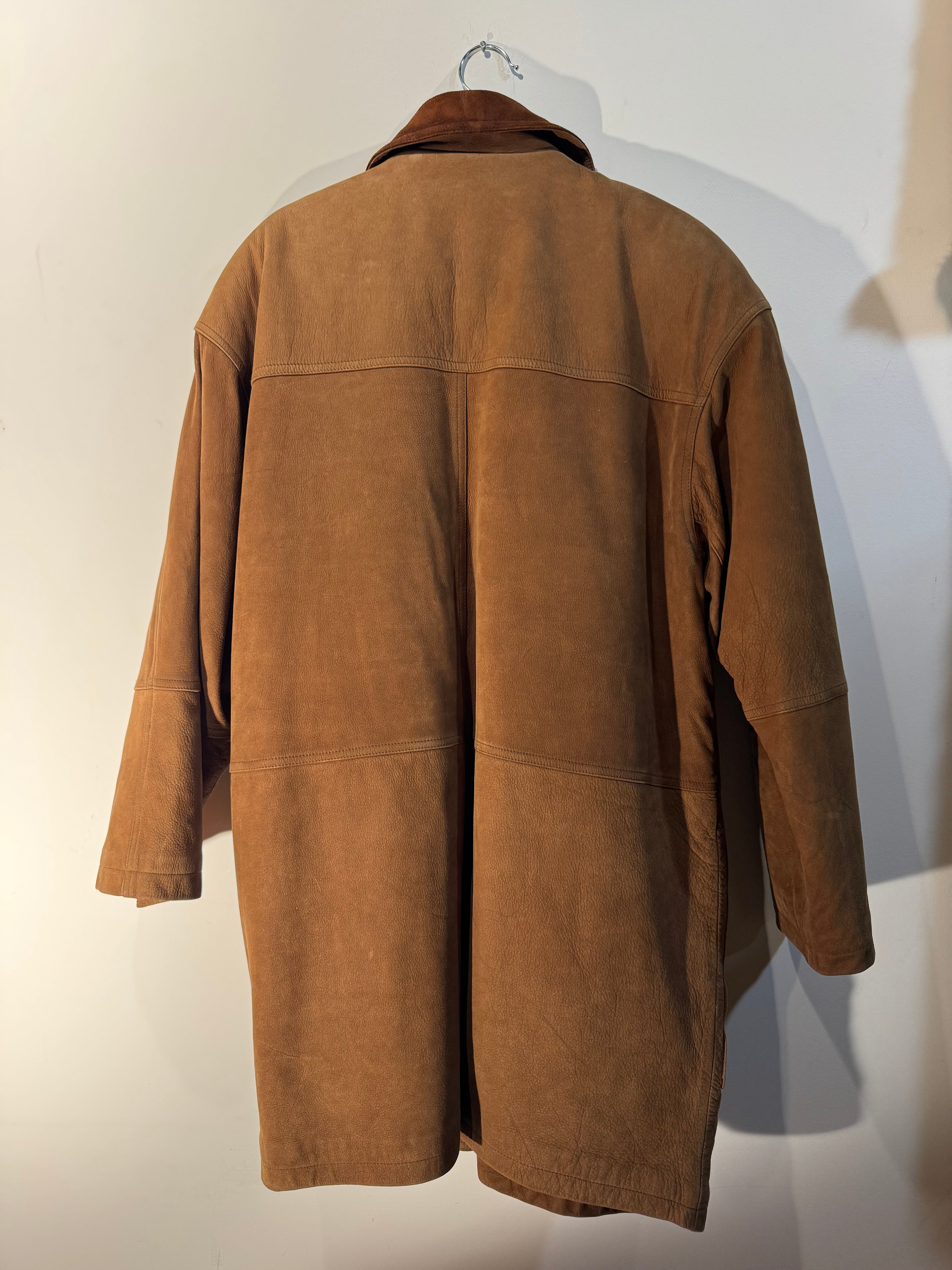 Vintage Burberrys Leather Duffle Coat - M