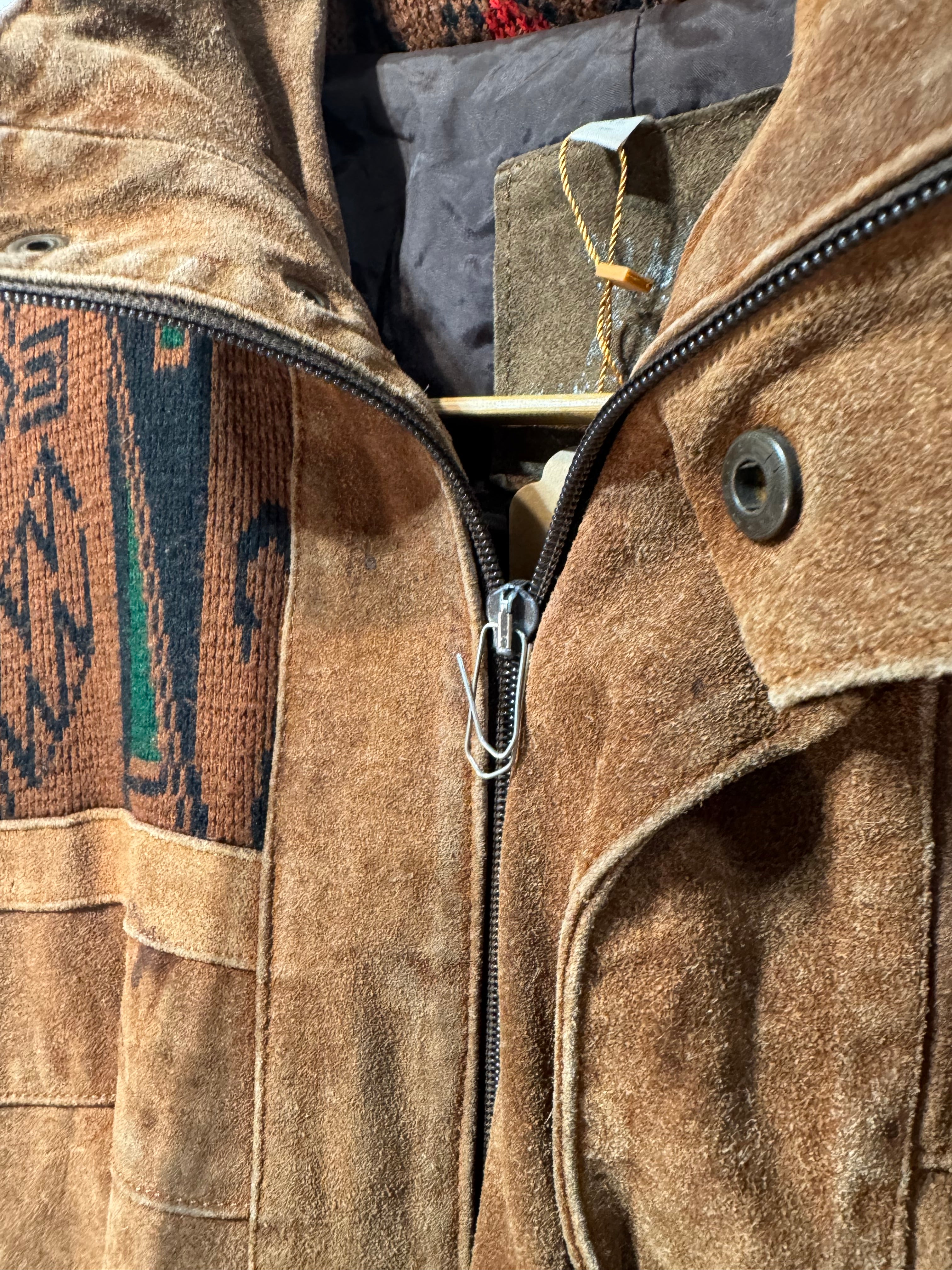 Vintage Barcelona Suede Southwest Bomber