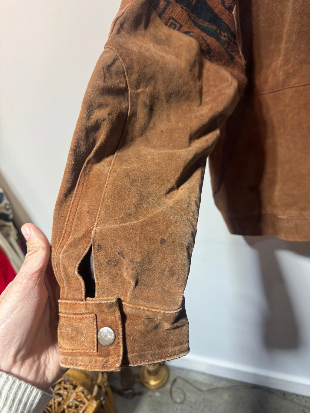 Vintage Barcelona Suede Southwest Bomber