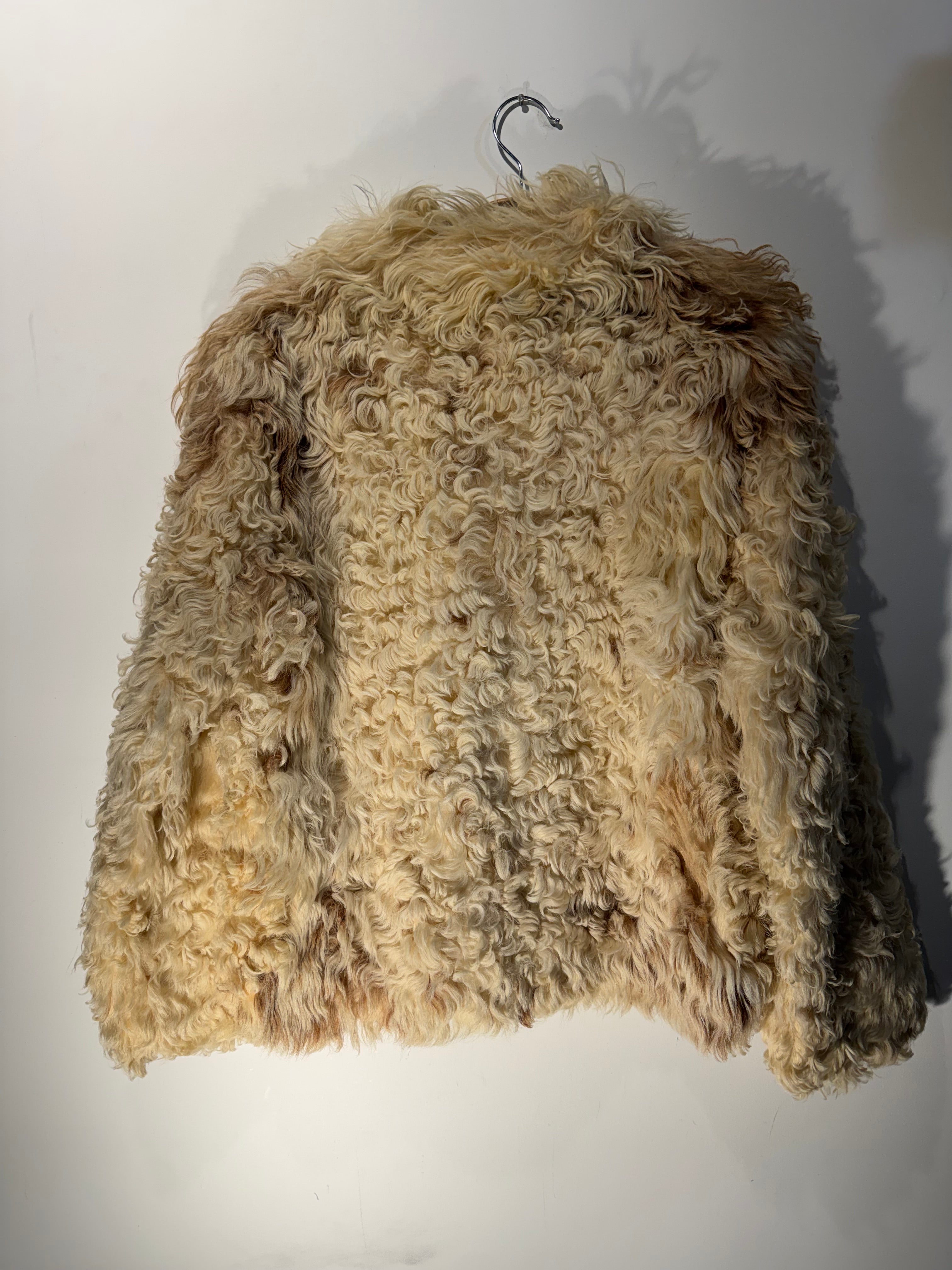 Vintage Tibetan Lamb Fur Jacket