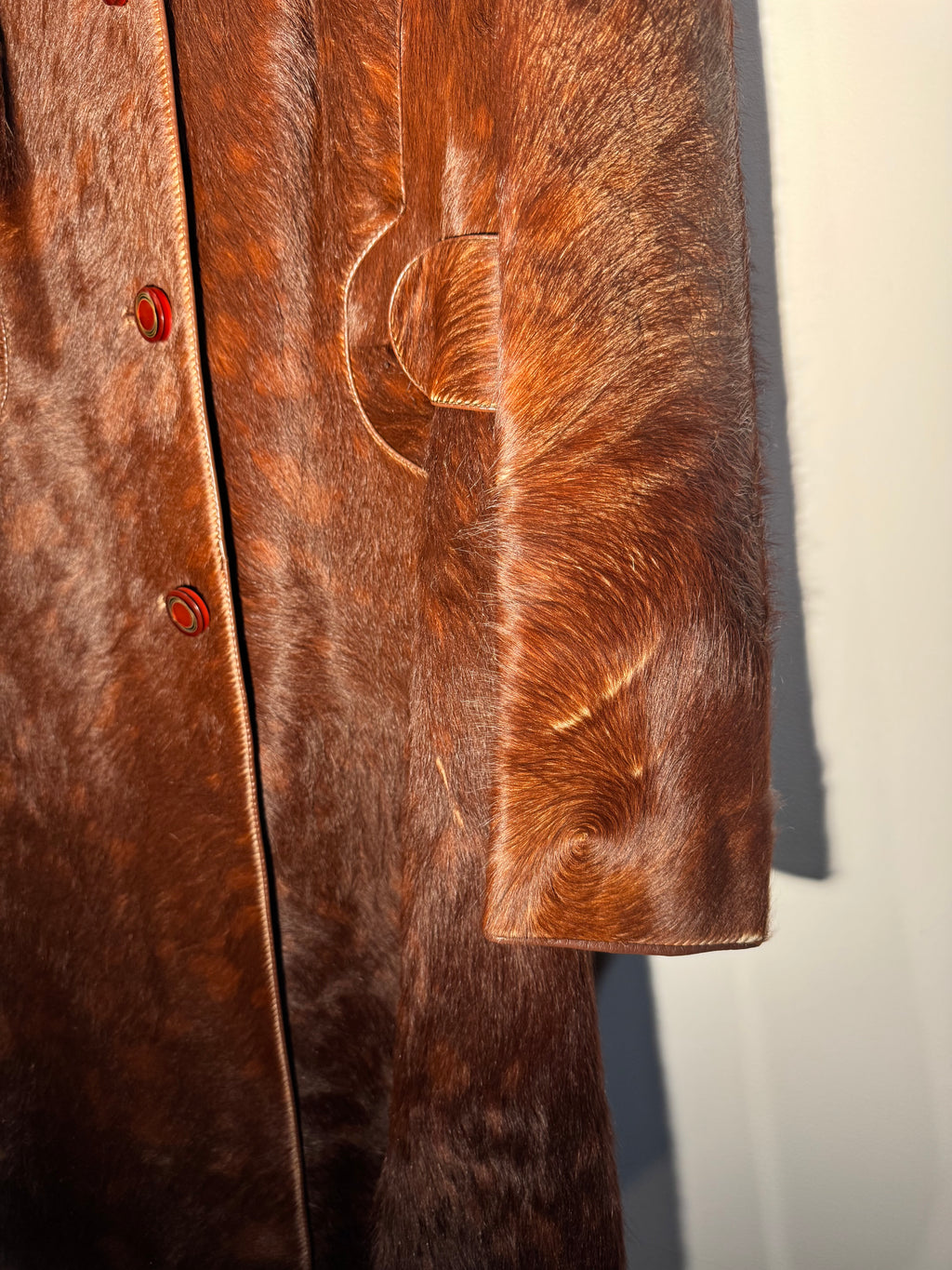 Vintage 1960s Custom Pony Hair Coat