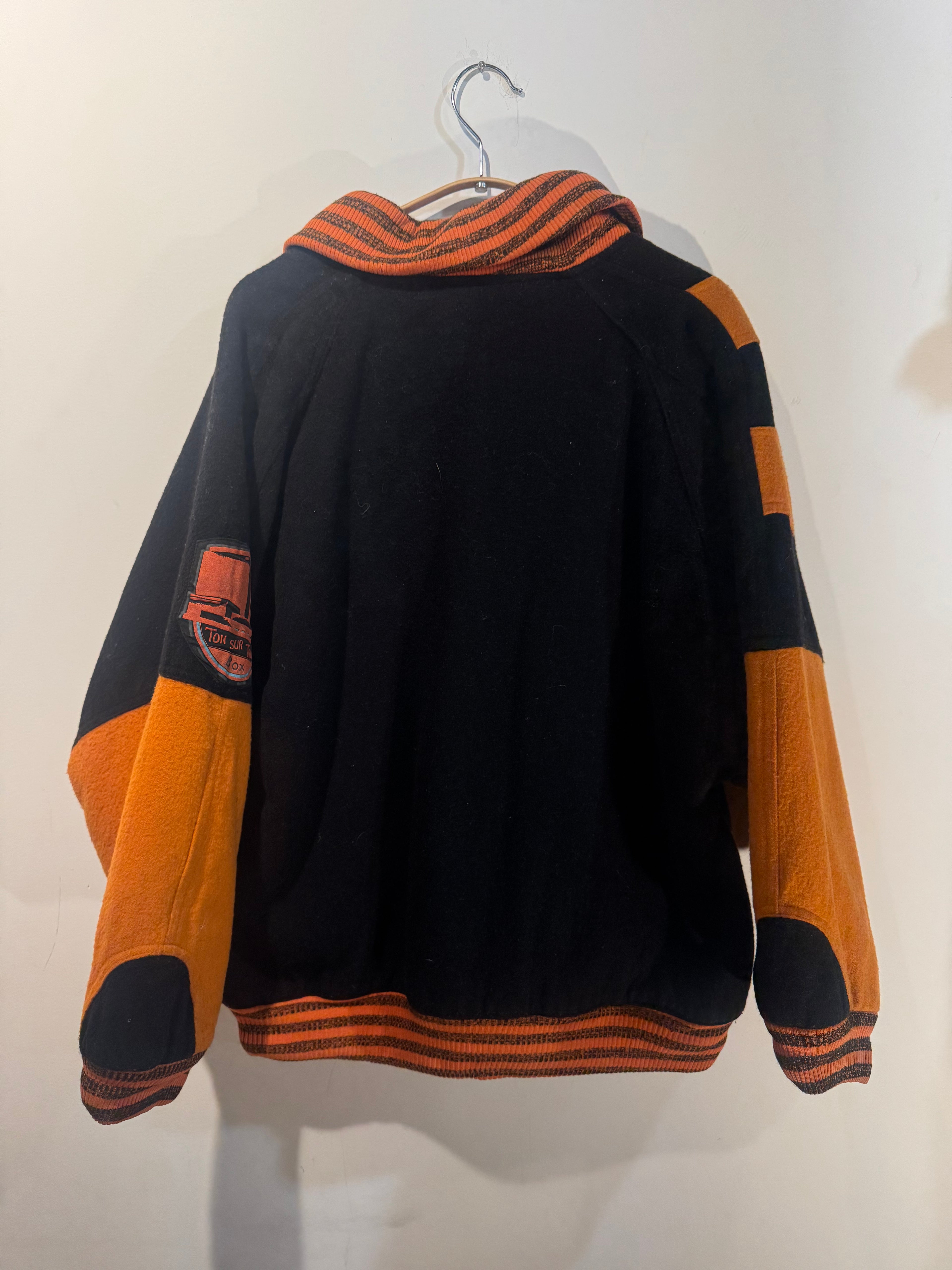 Vintage Ton Sur Ton Cotton Bomber - M