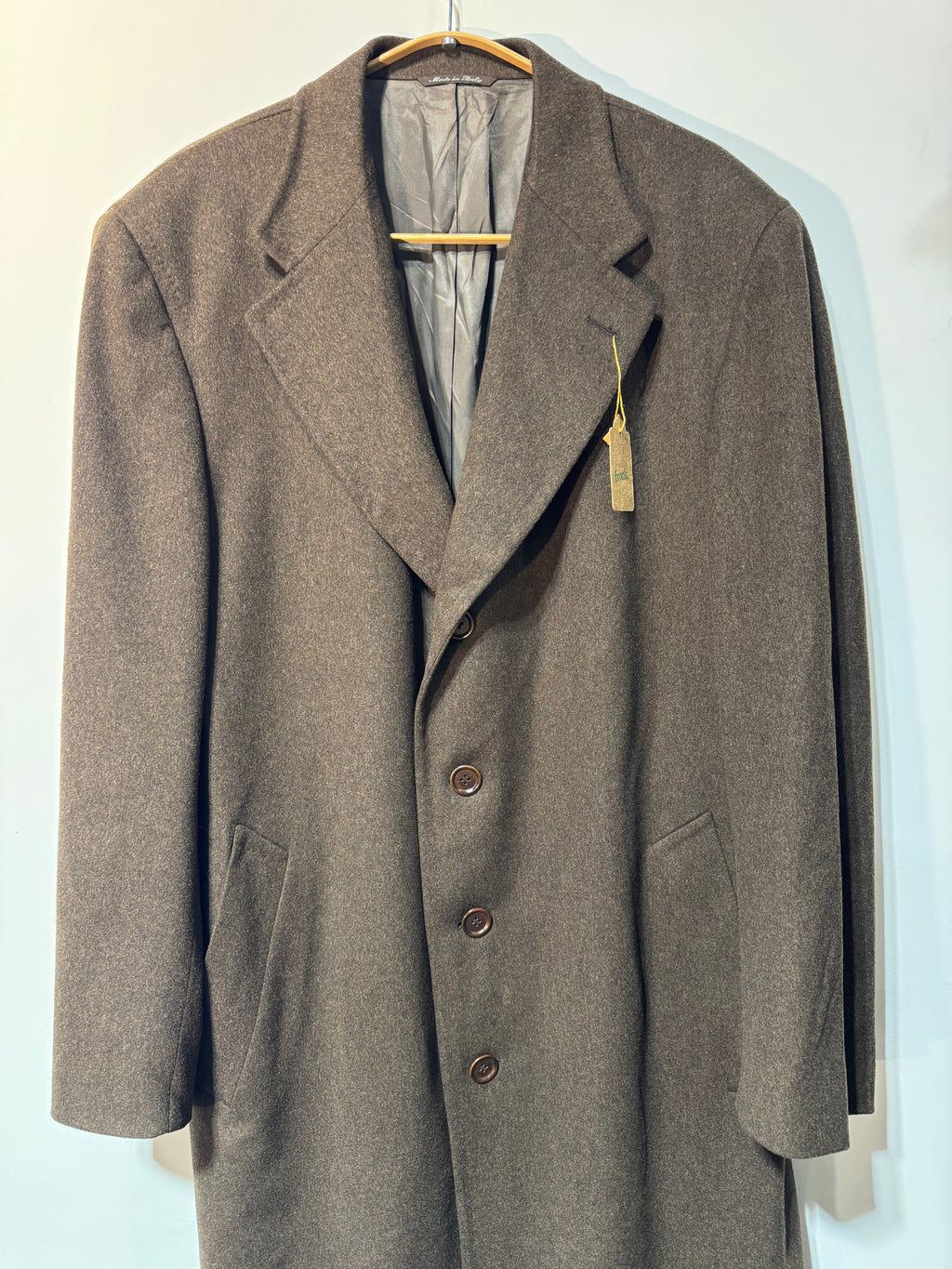 Canali Brown Wool/Cashmere Overcoat – Made in Italy (IT 56 / US 46)