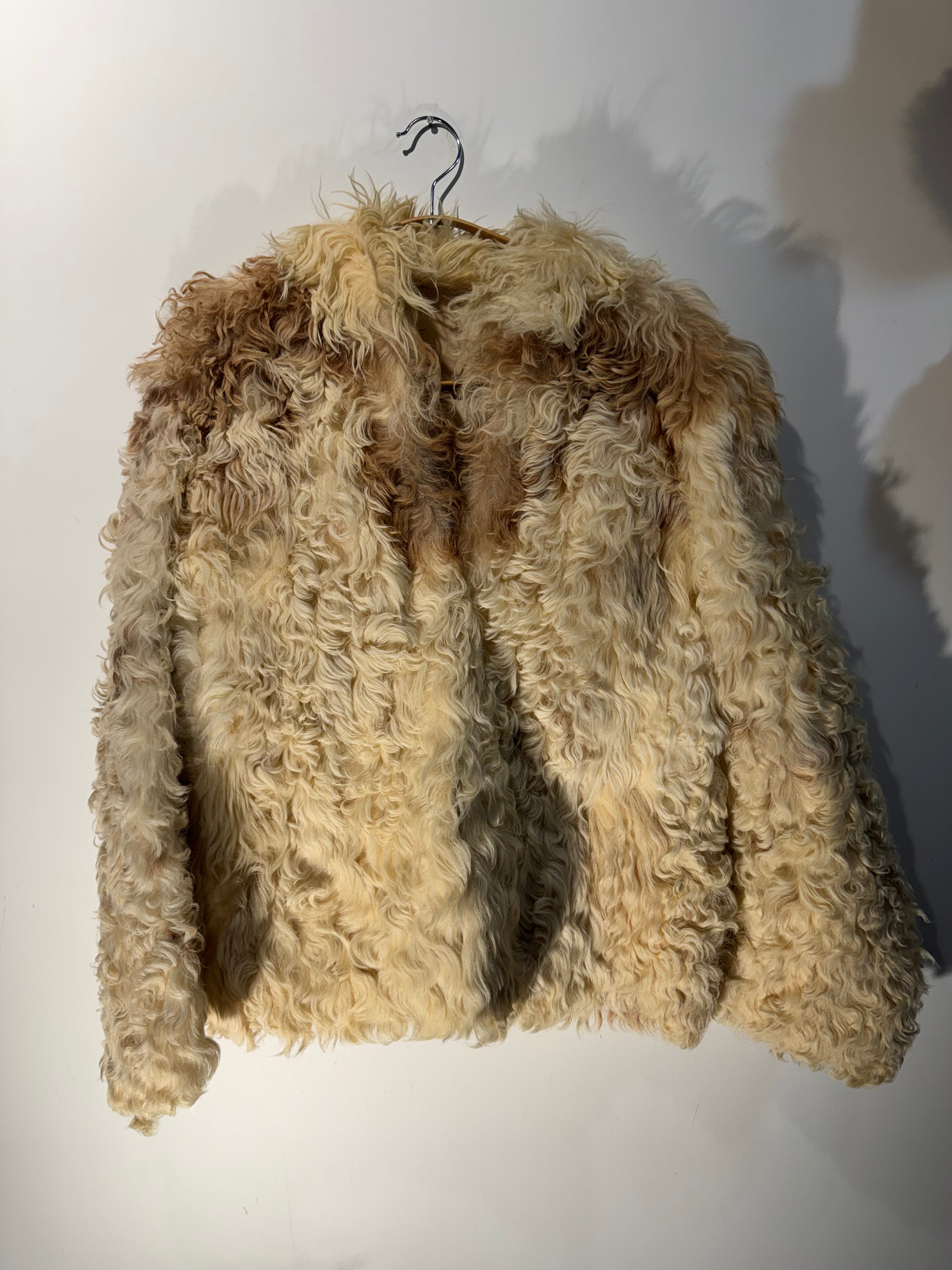 Vintage Tibetan Lamb Fur Jacket