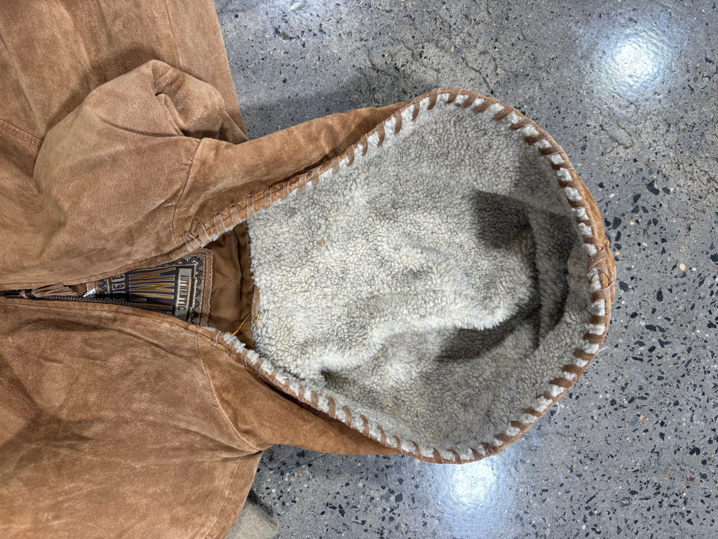 Winlit 1969 Suede Patchwork Hooded Jacket