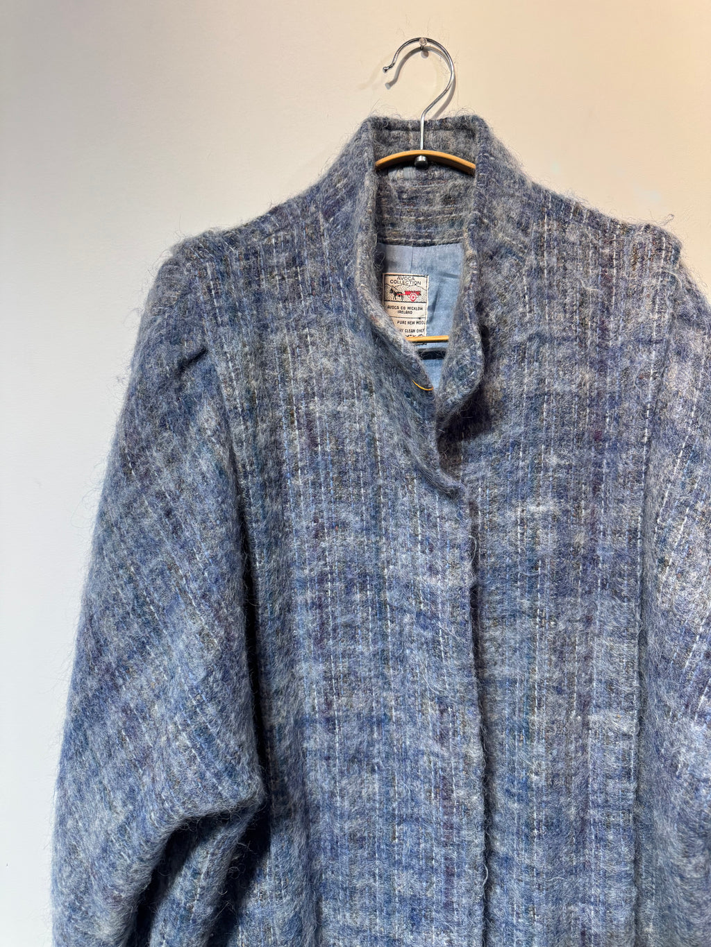 Vintage Avoca Irish Wool Jacket – Heathered Blue