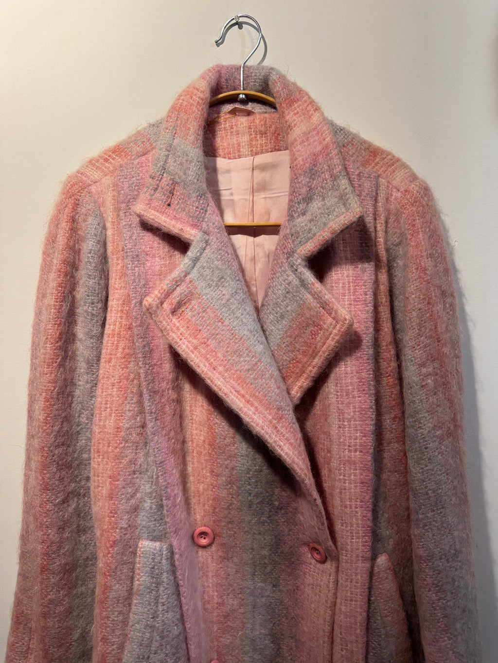 Vintage Avoca Handwoven Mohair Wool Coat