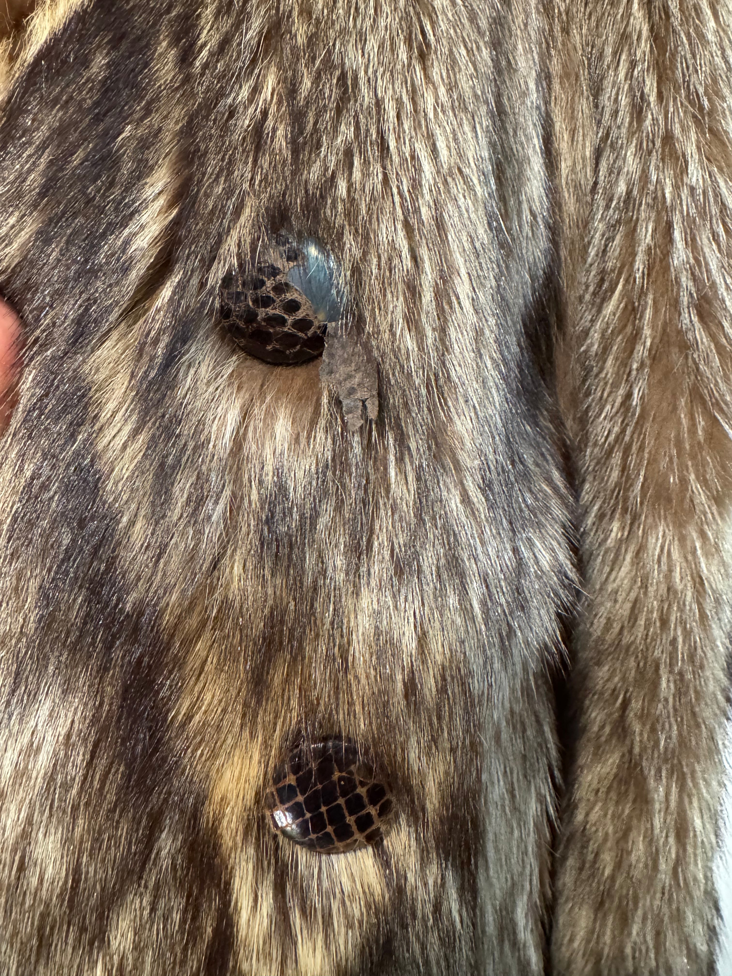 Vintage 1950s Marshall Field & Co. Raccoon Fur Coat