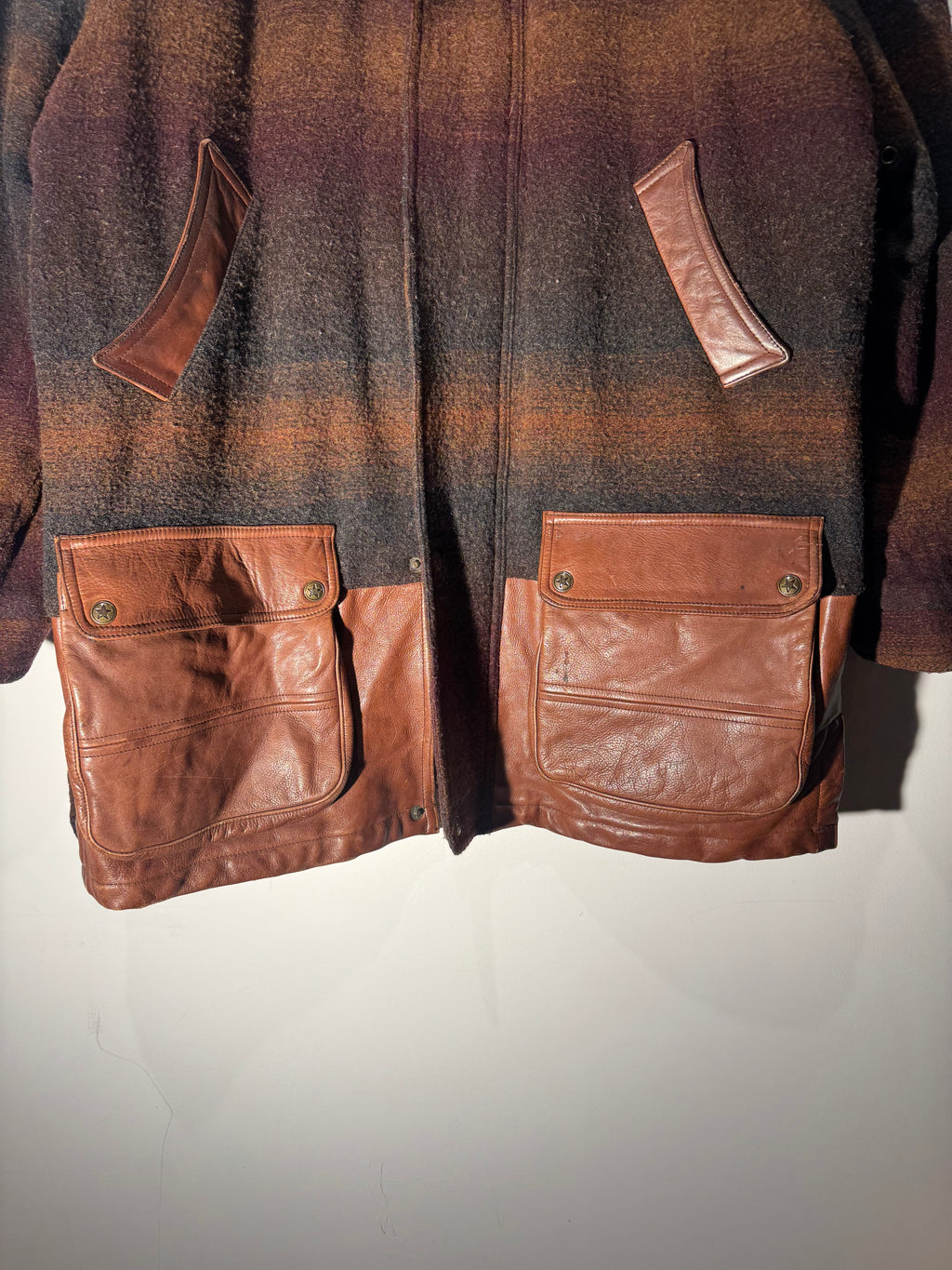 Vintage Maxwear Wool & Leather Jacket