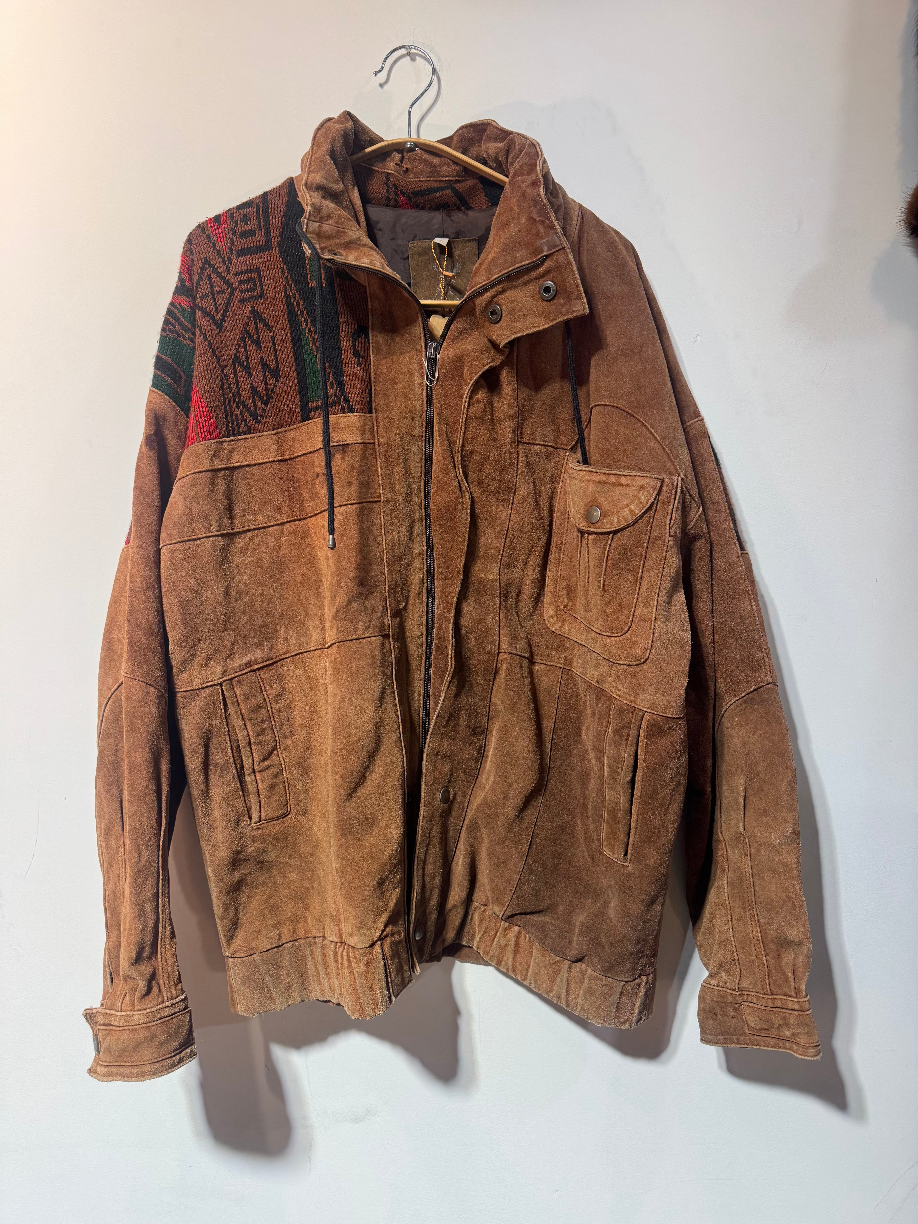 Vintage Barcelona Suede Southwest Bomber