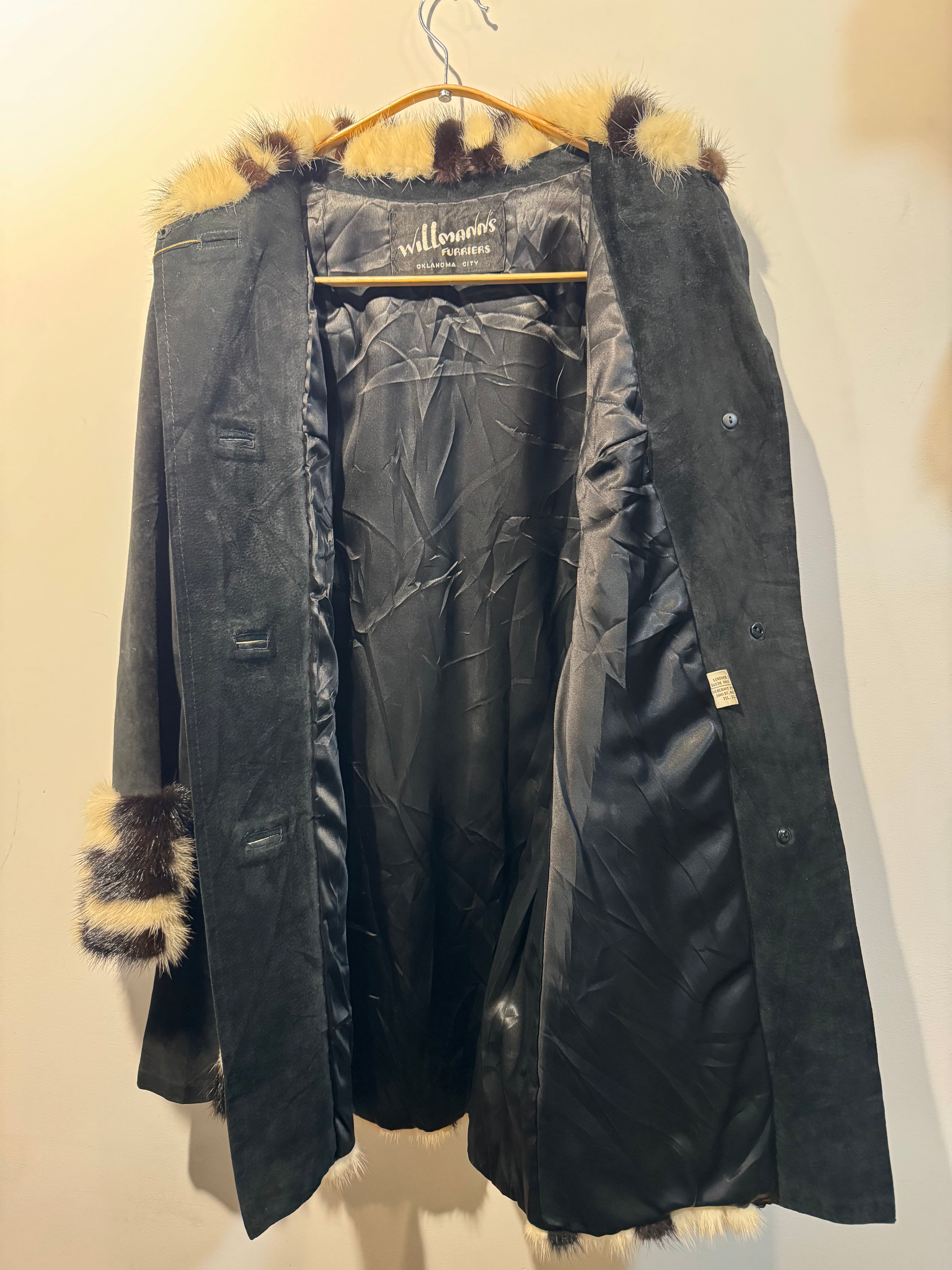 Vintage Willmann’s Patchwork Mink & Suede Coat