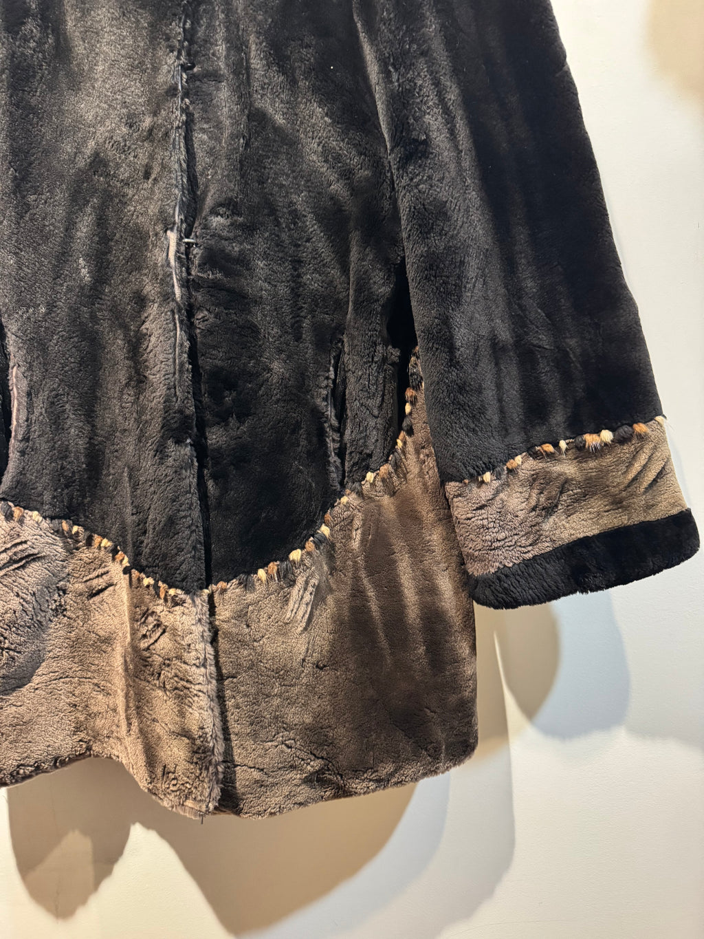 Vintage Sheared Beaver Fur Coat