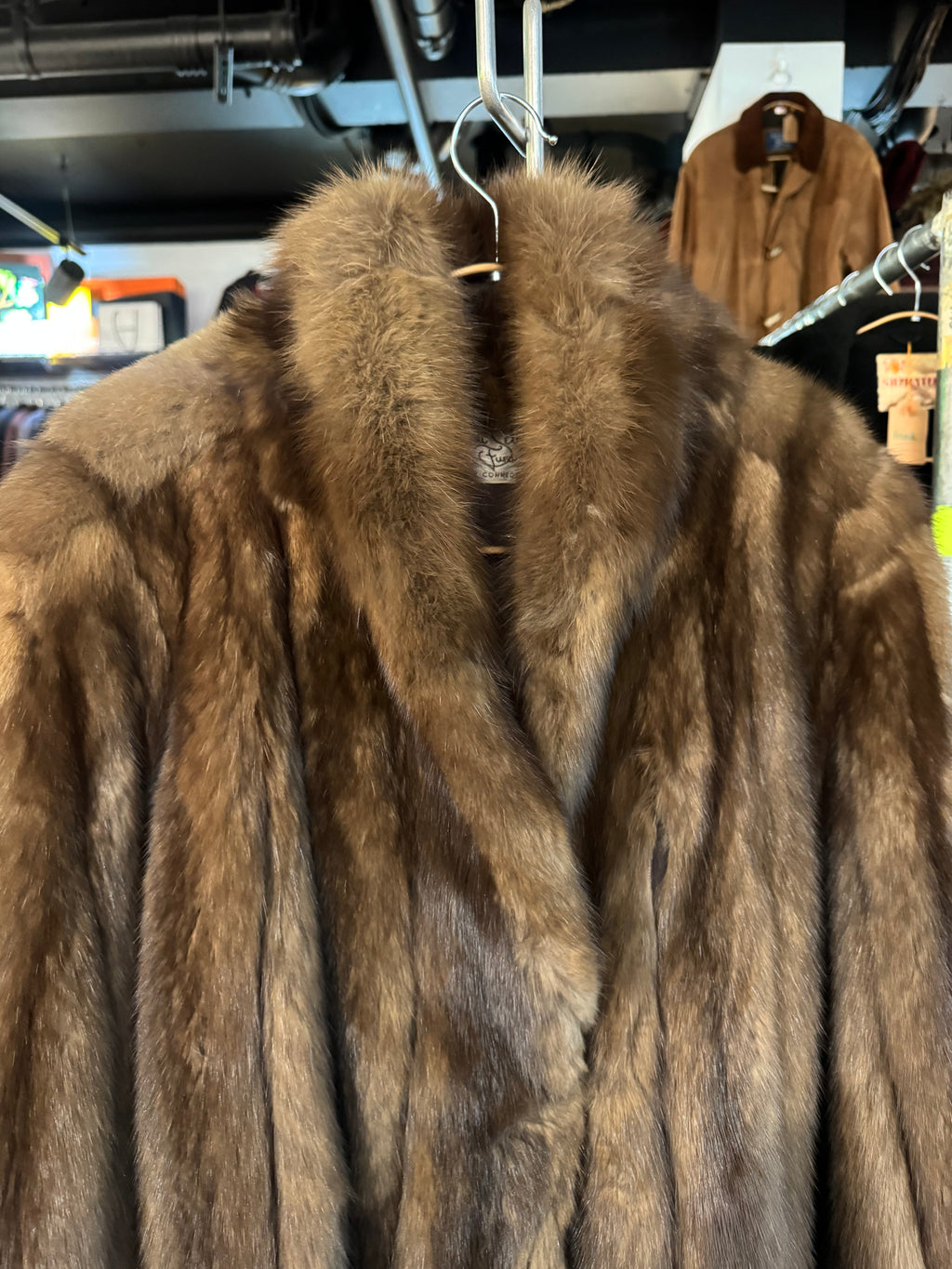 Vintage American Sable Mink Fur Coat