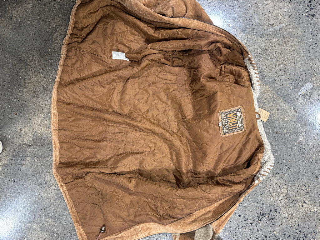 Winlit 1969 Suede Patchwork Hooded Jacket