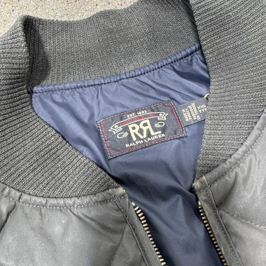 RRL Ralph Lauren Quilted Nylon Bomber Jacket - XXL