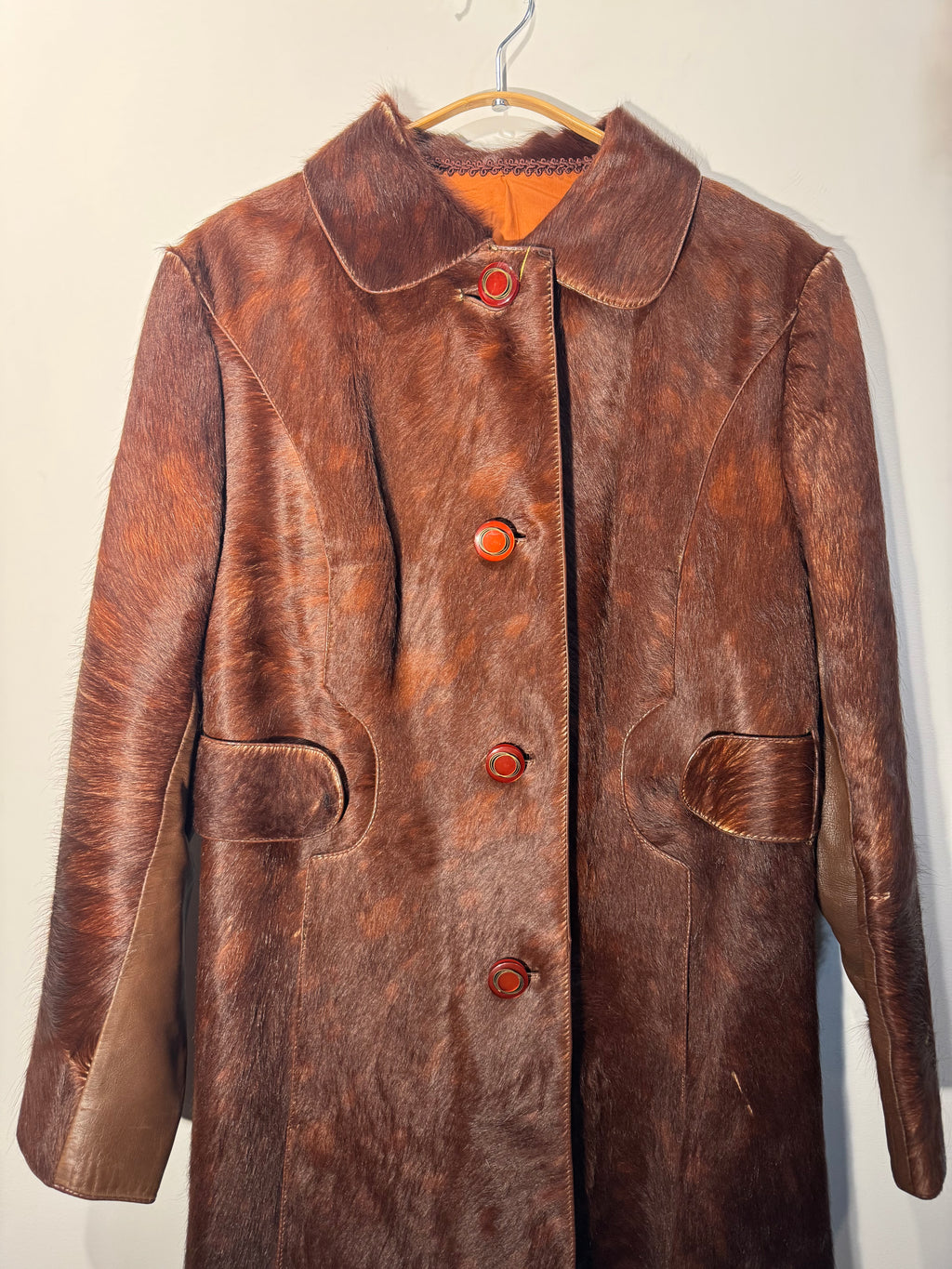 Vintage 1960s Custom Pony Hair Coat