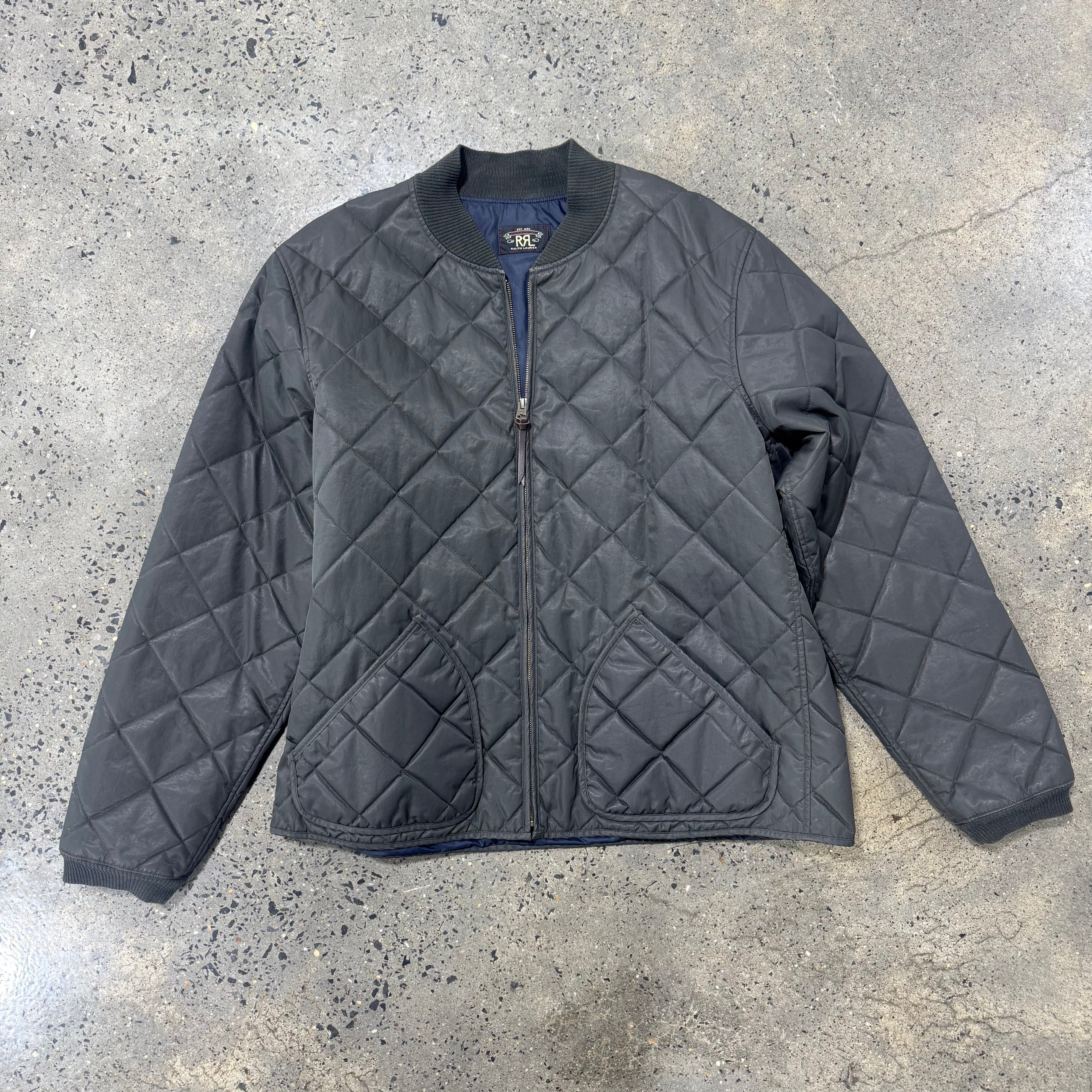 RRL Ralph Lauren Quilted Nylon Bomber Jacket - XXL