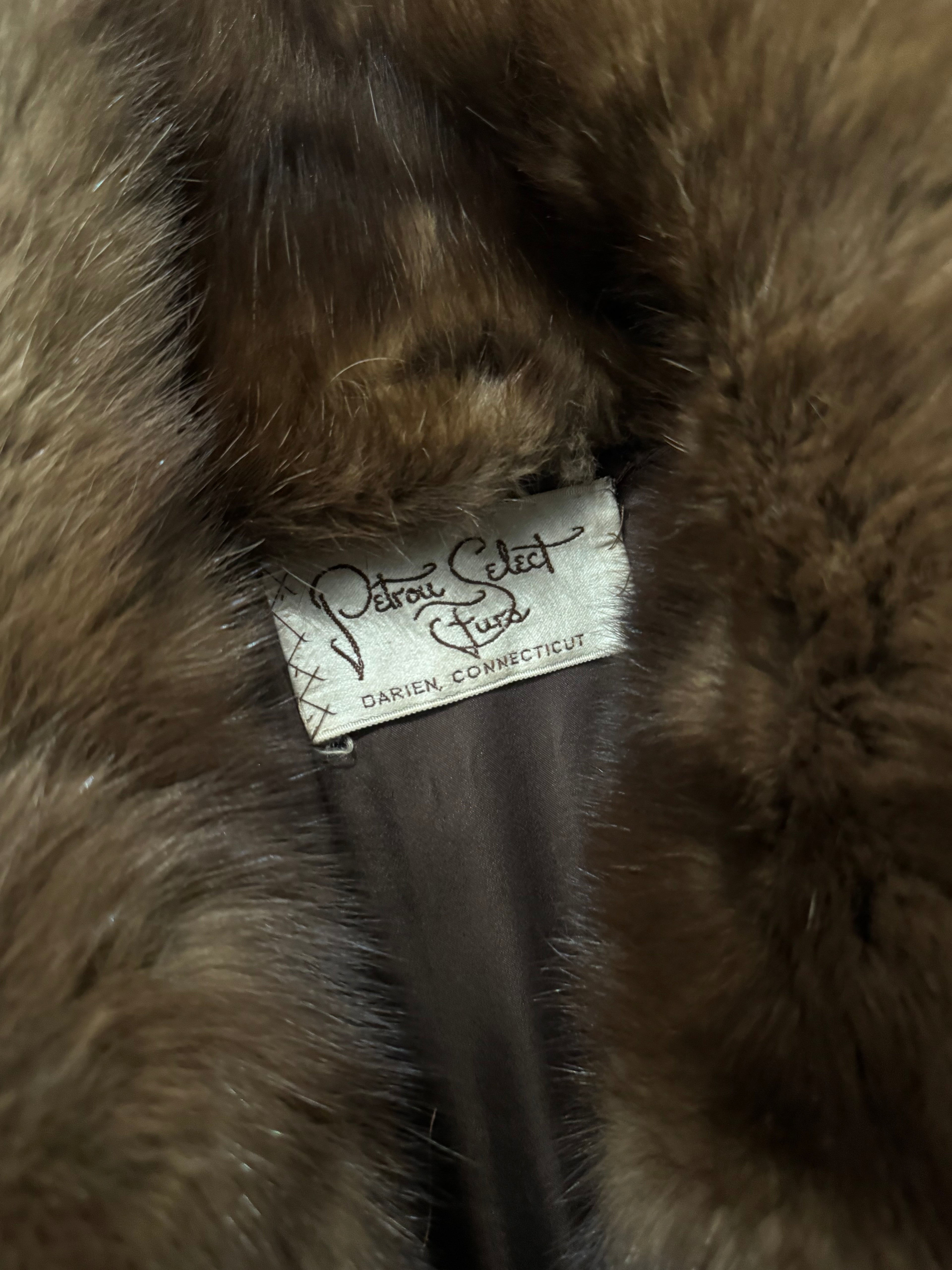 Vintage American Sable Mink Fur Coat