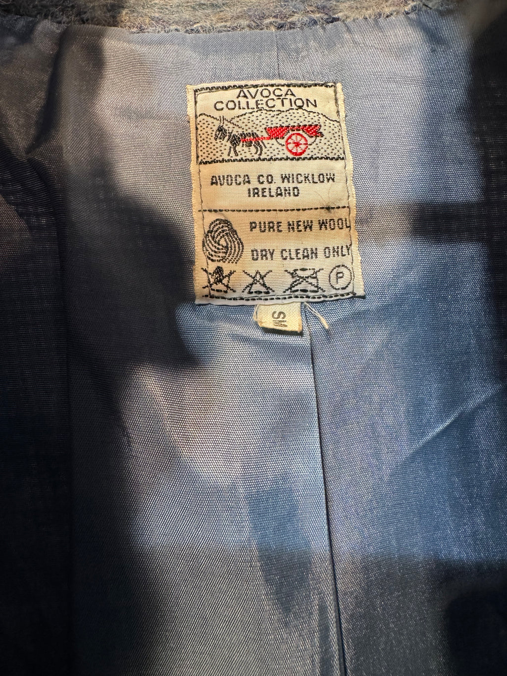 Vintage Avoca Irish Wool Jacket – Heathered Blue