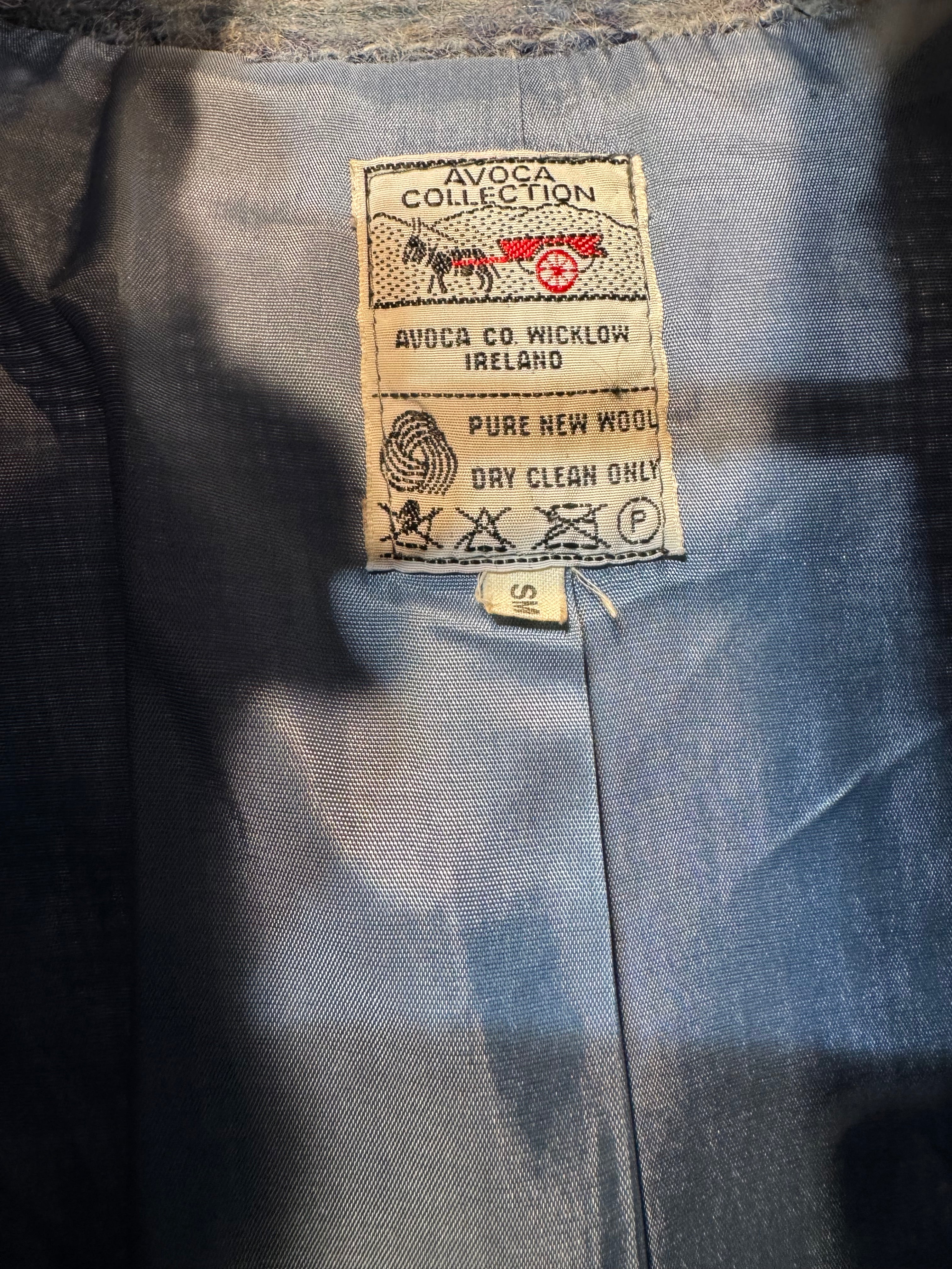 Vintage Avoca Irish Wool Jacket – Heathered Blue