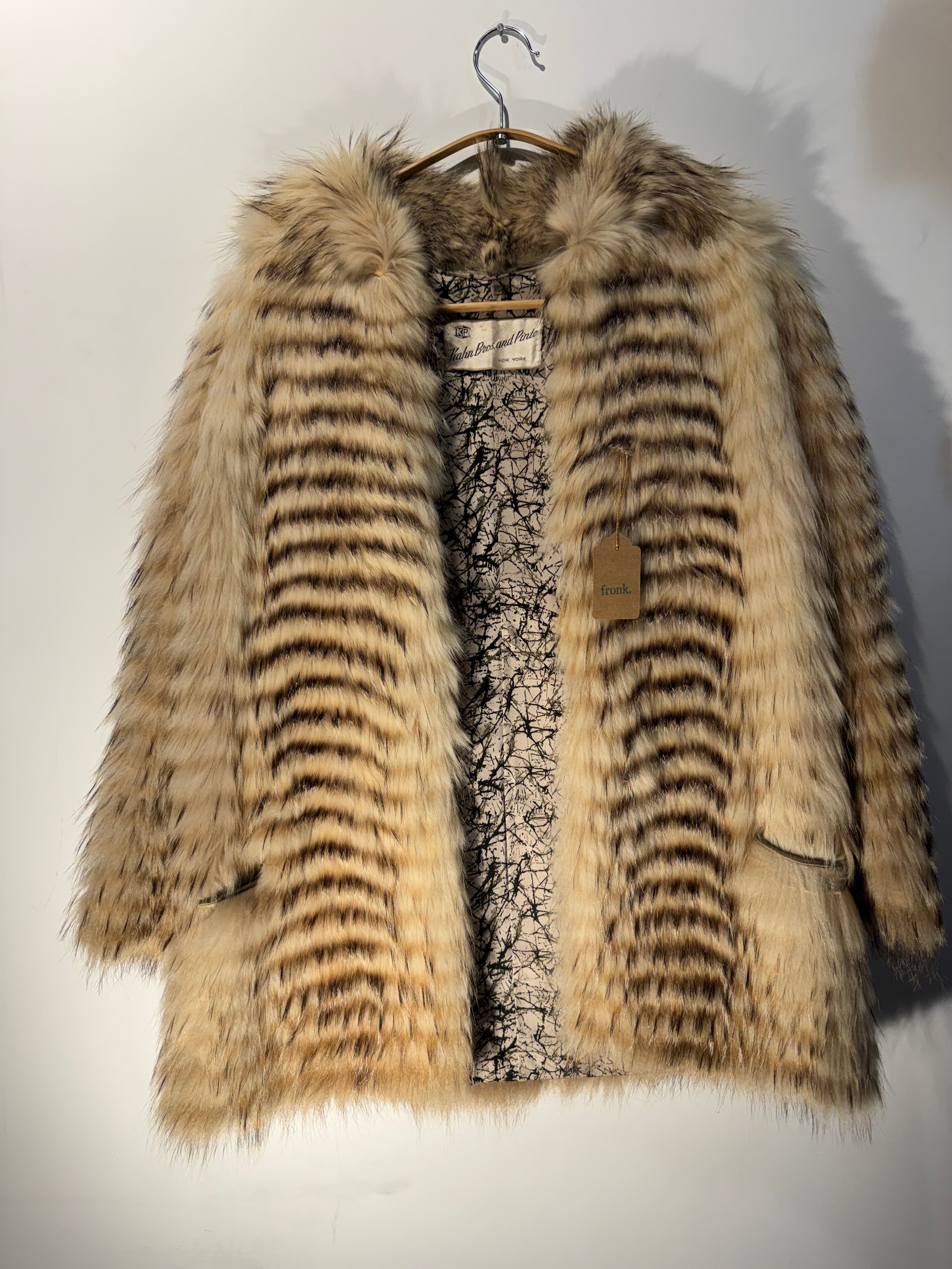 Vintage Paneled Fox Fur Coat