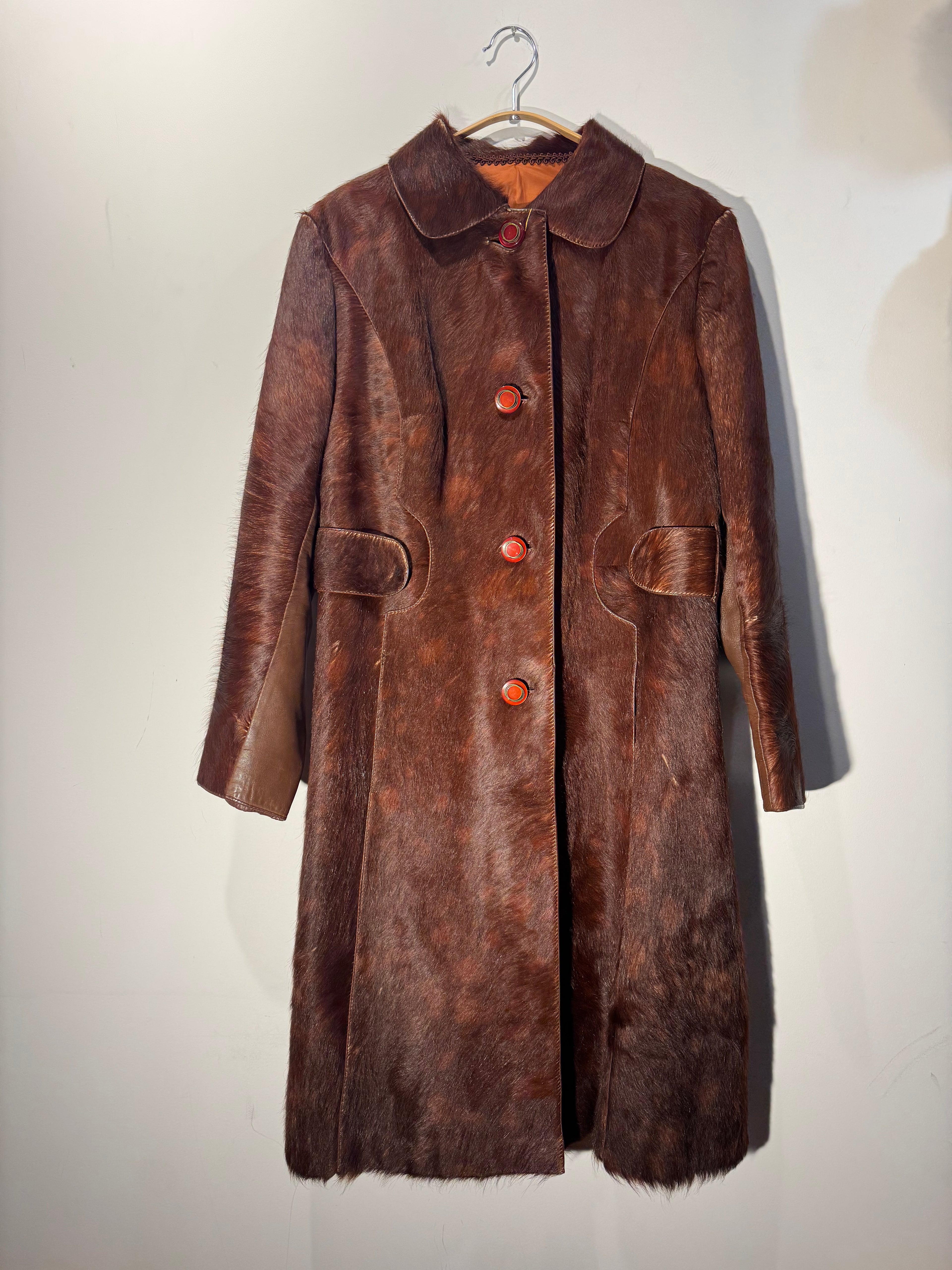 Vintage 1960s Custom Pony Hair Coat