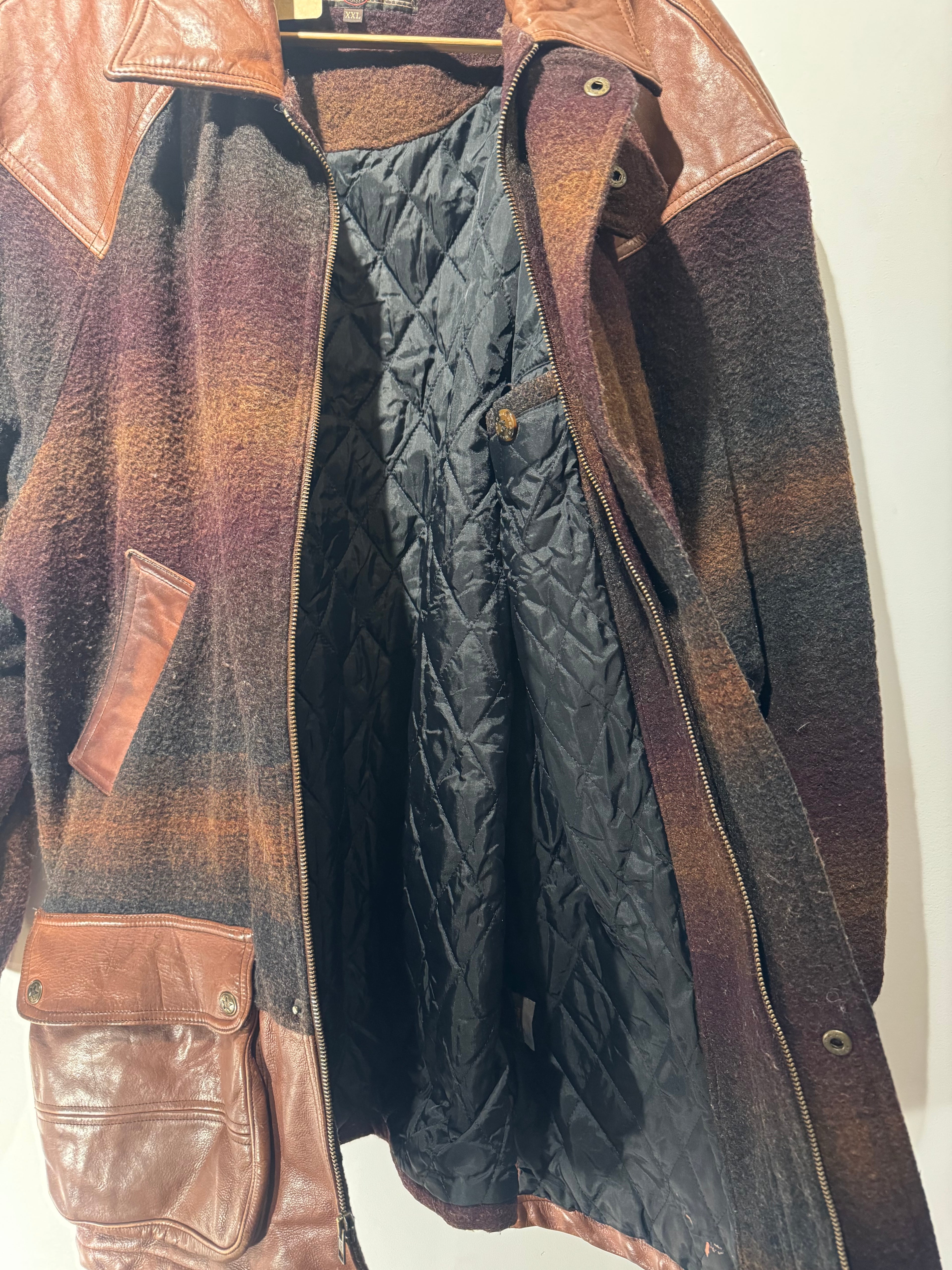 Vintage Maxwear Wool & Leather Jacket