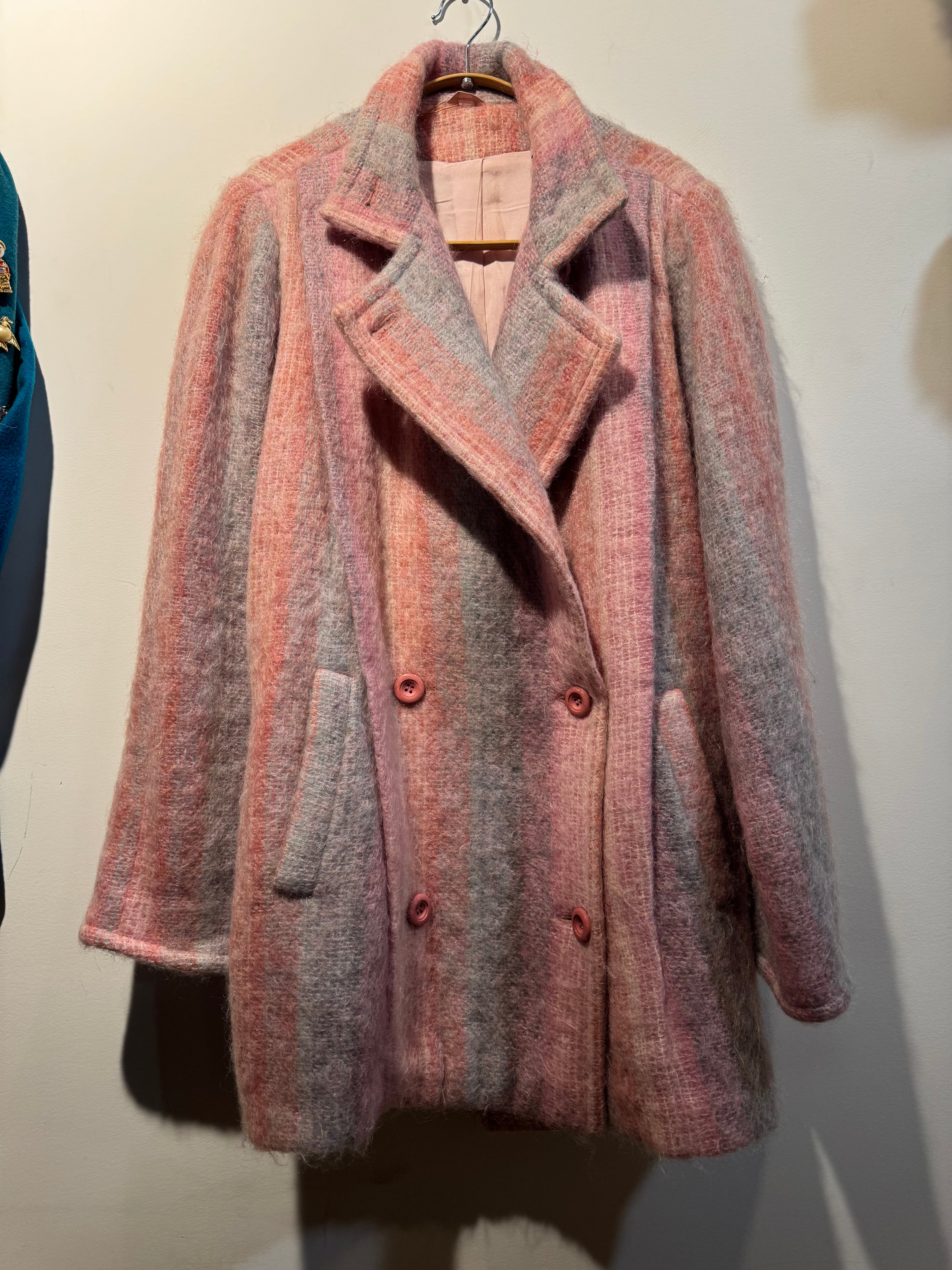Vintage Avoca Handwoven Mohair Wool Coat