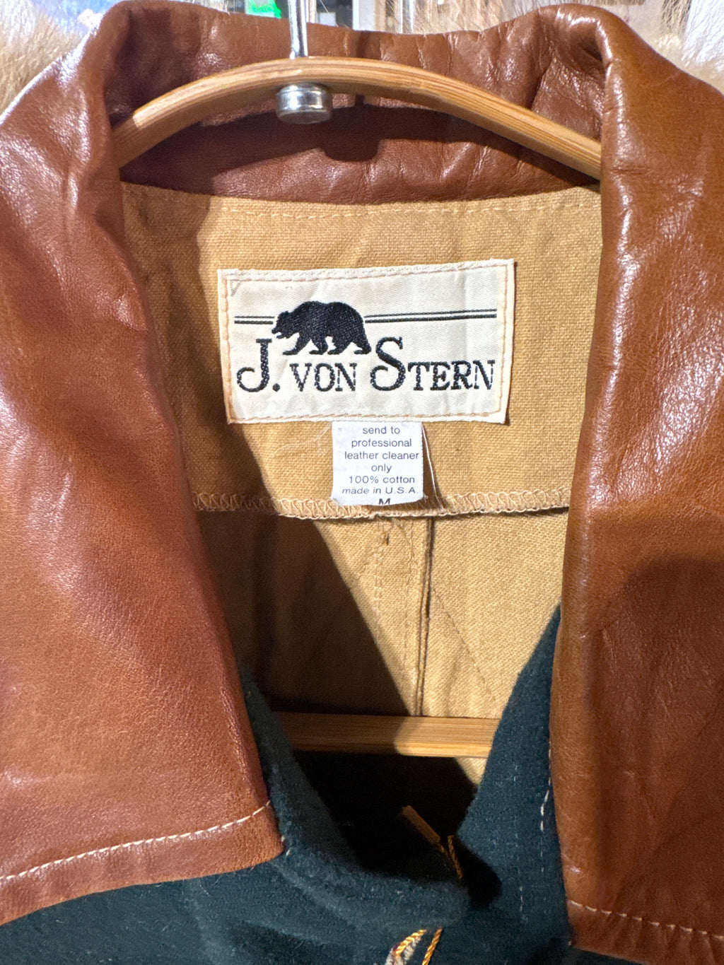 Vintage J. Von Stern Duck Canvas/Wool Shirt Jacket - M