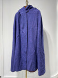 Vintage Jimmy Hourihan Irish Wool Hooded Cape – Purple Donegal Tweed