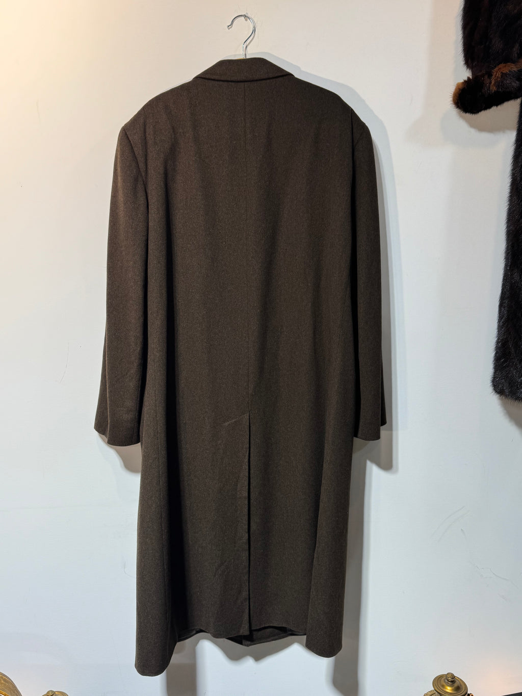 Canali Brown Wool/Cashmere Overcoat – Made in Italy (IT 56 / US 46)