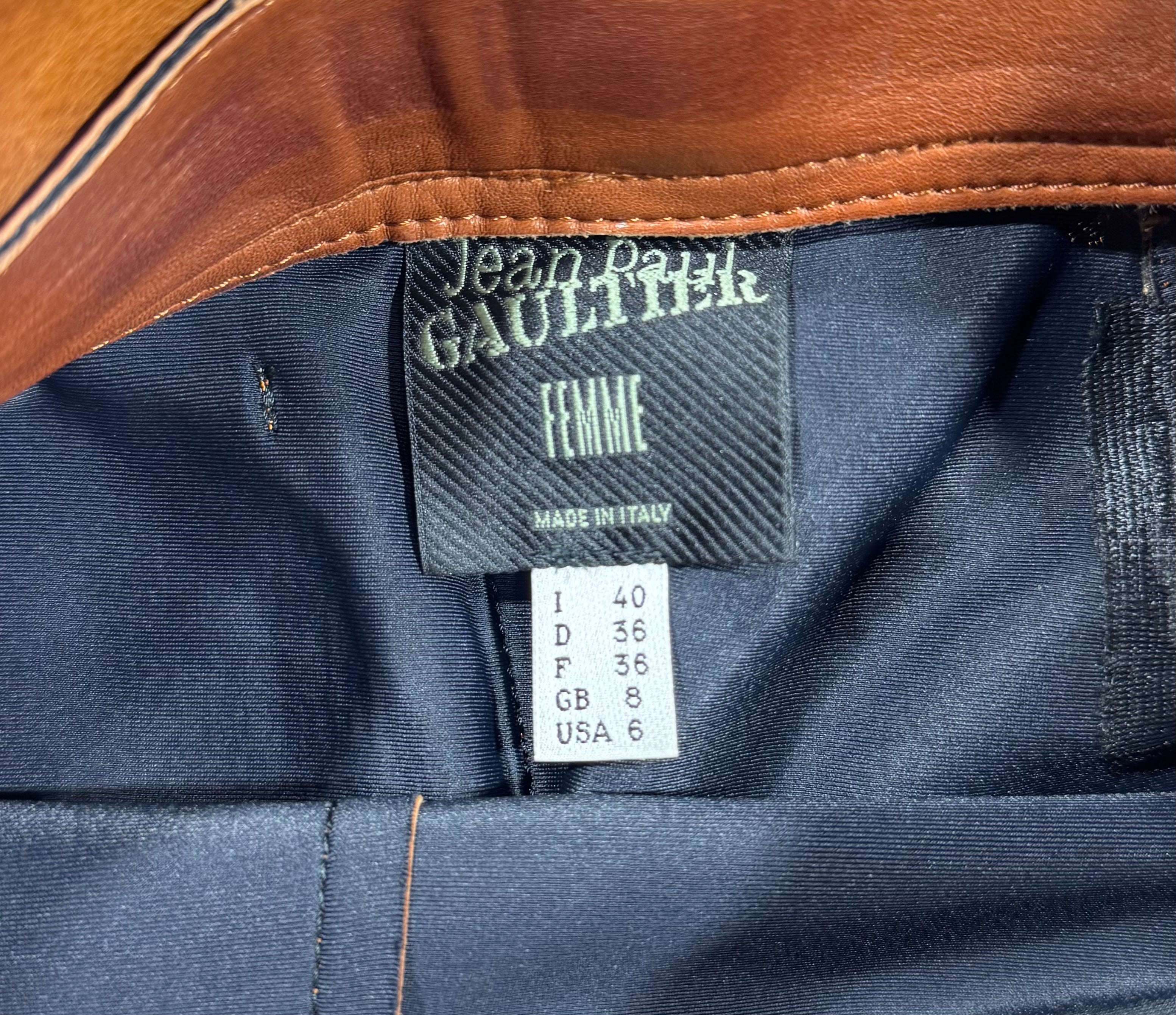 Jean Paul Gaultier Femme Leather Pants