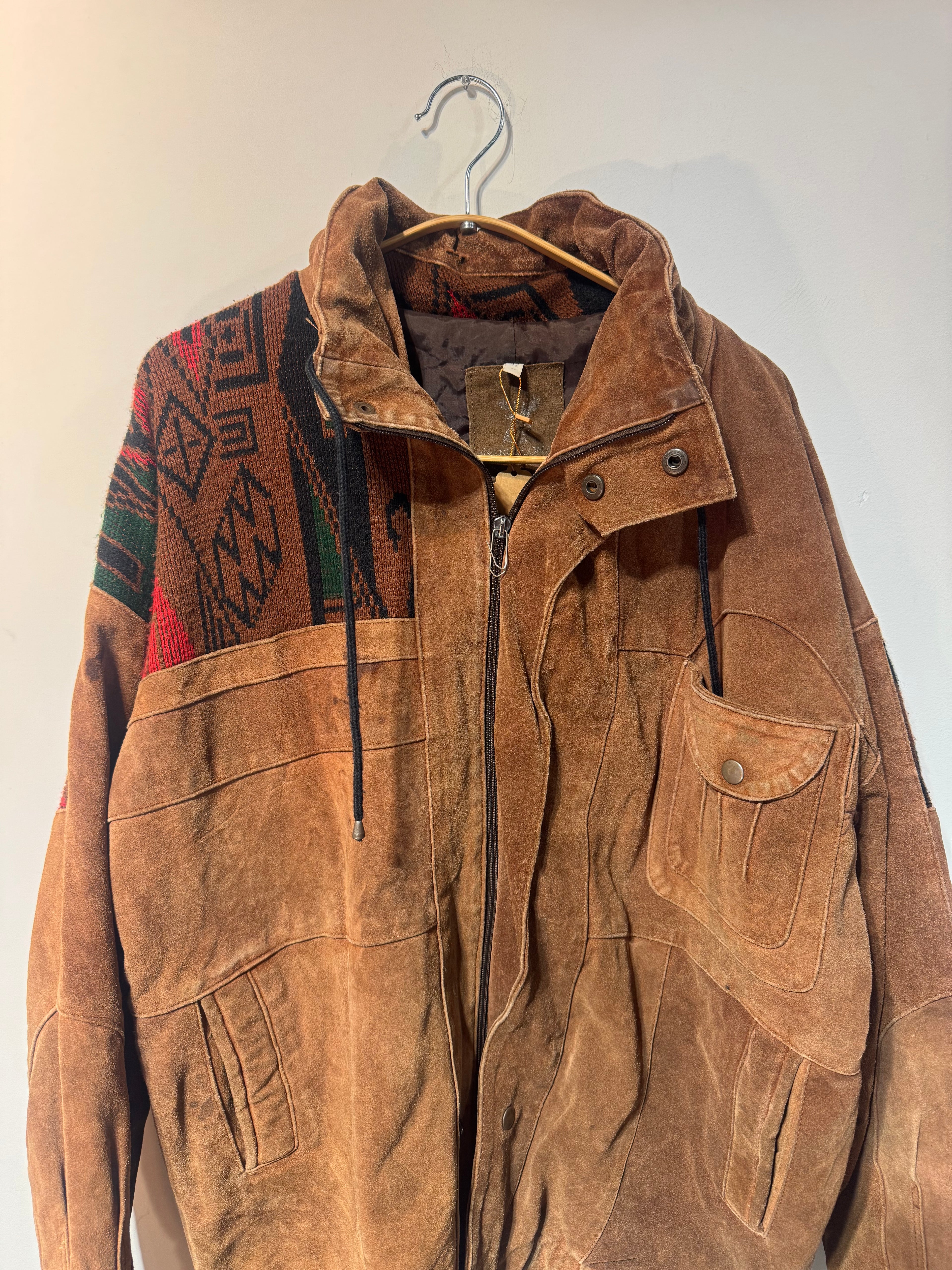 Vintage Barcelona Suede Southwest Bomber