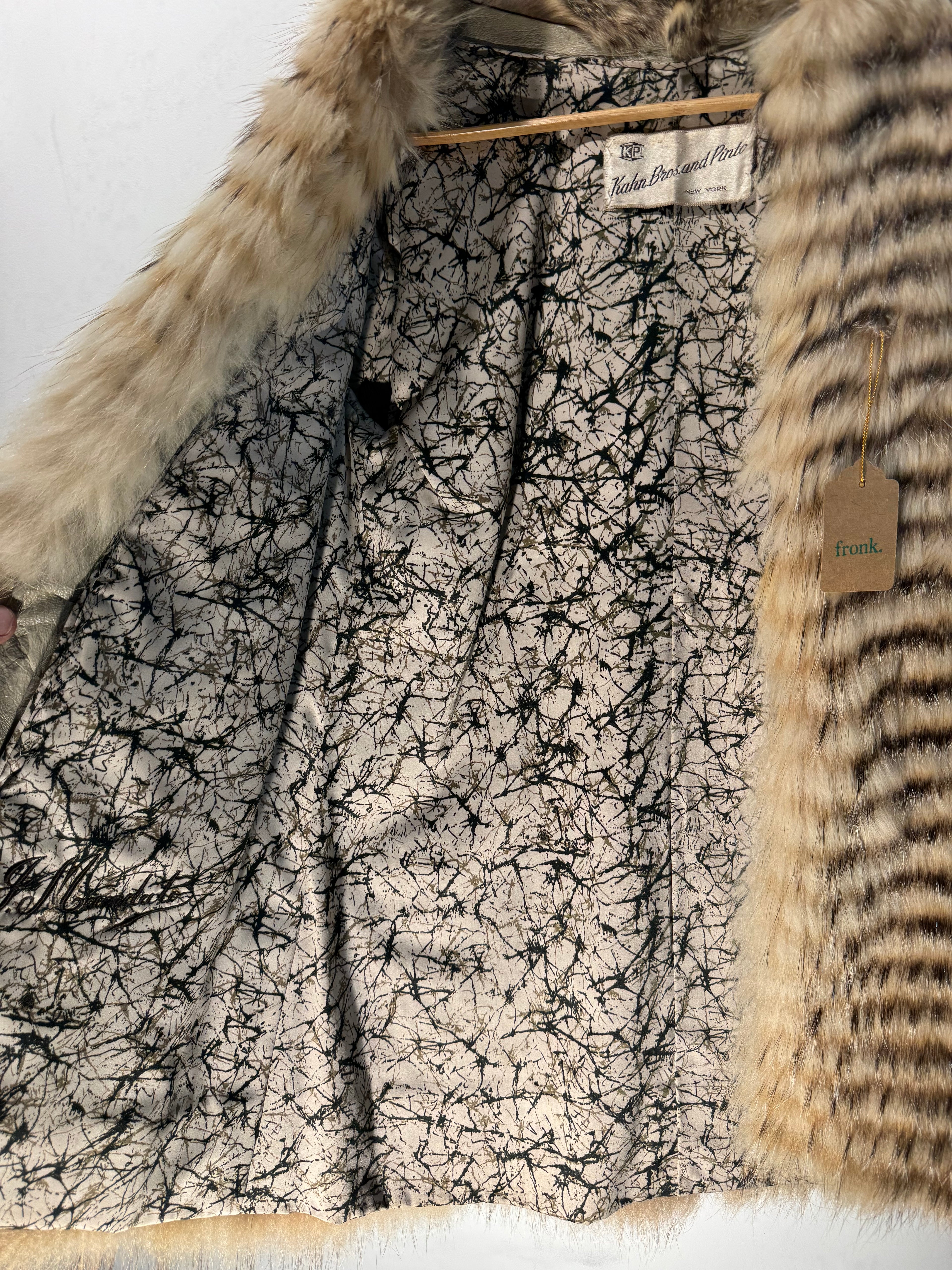 Vintage Paneled Fox Fur Coat