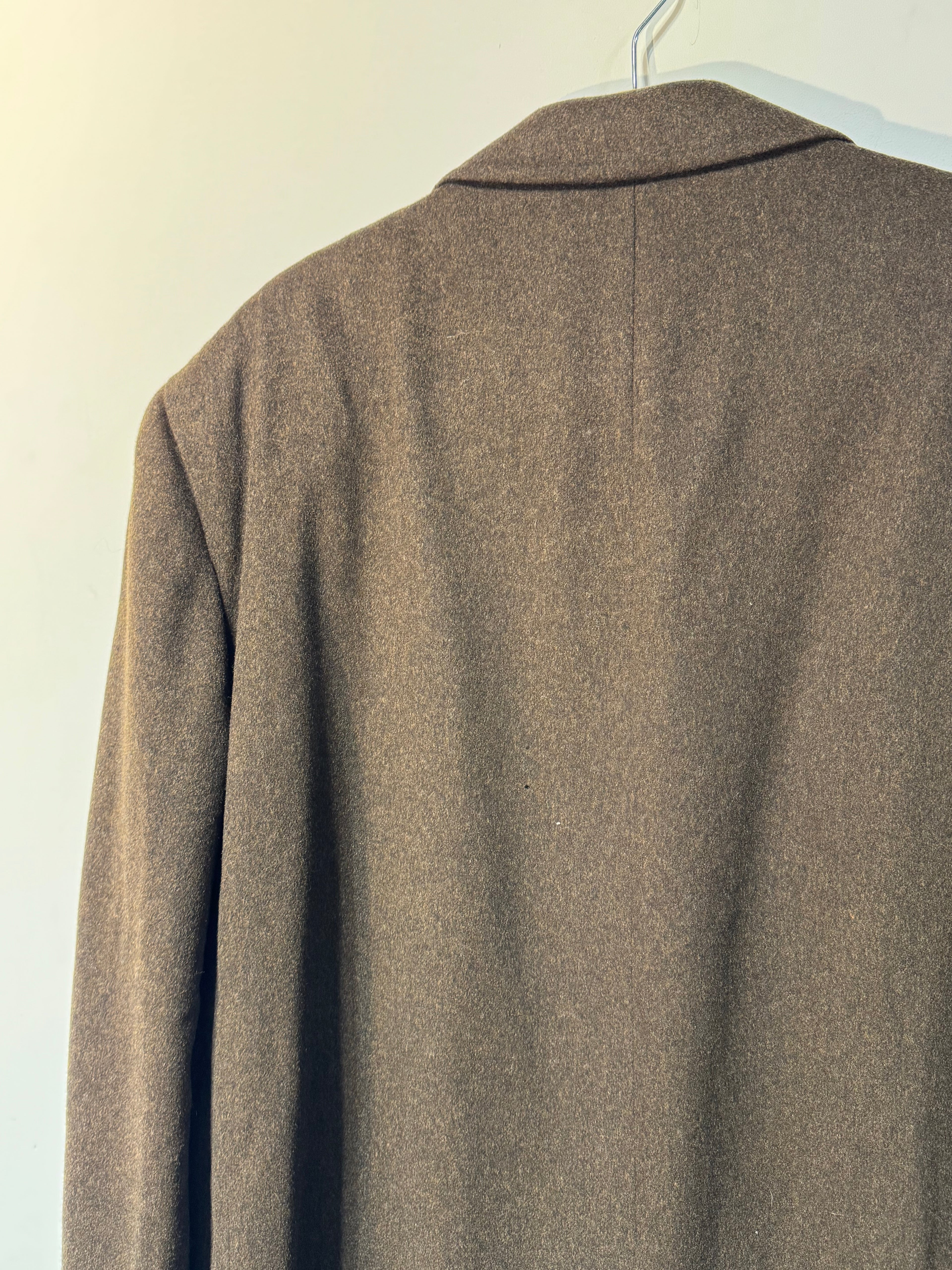 Canali Brown Wool/Cashmere Overcoat – Made in Italy (IT 56 / US 46)