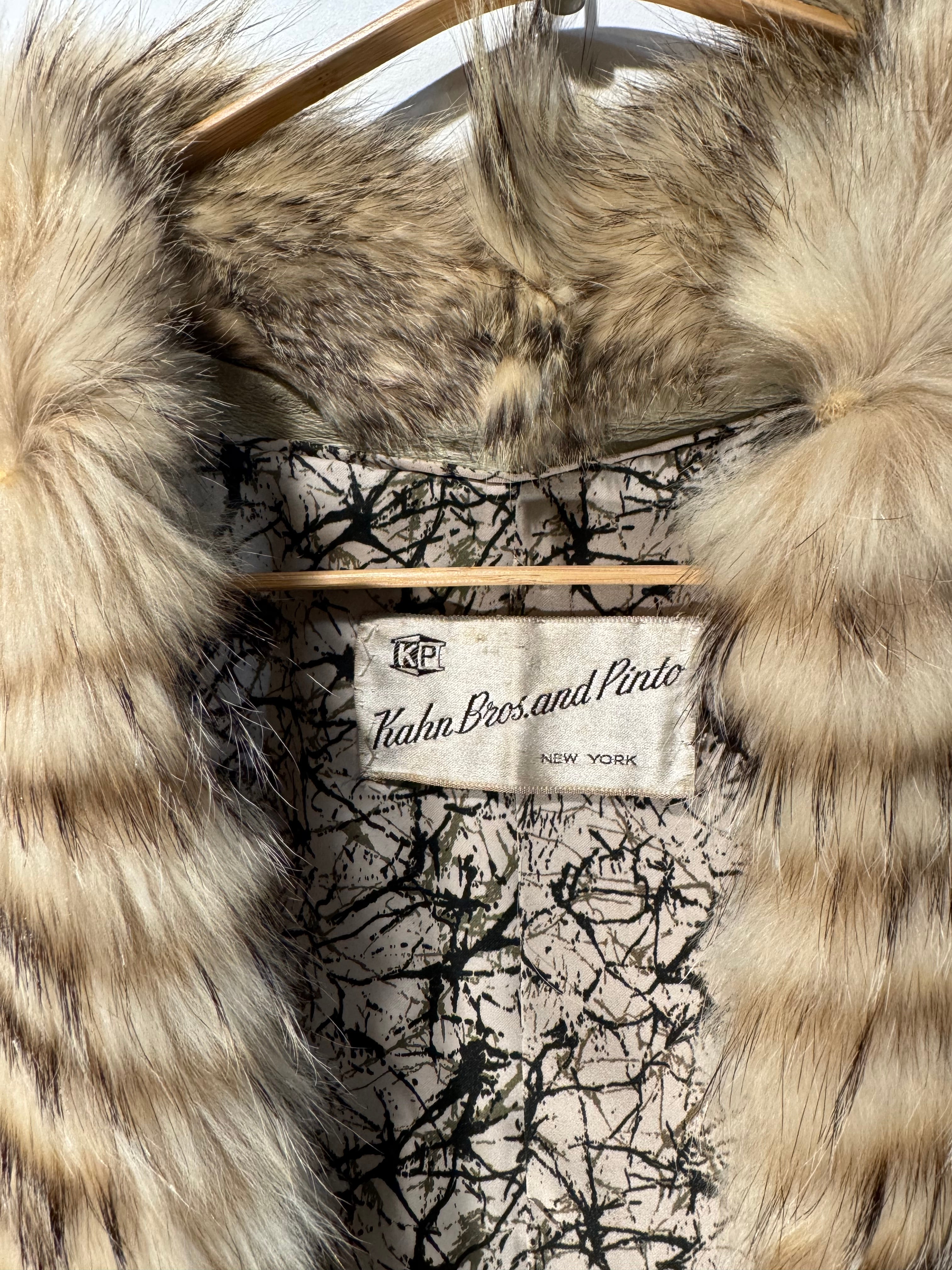 Vintage Paneled Fox Fur Coat