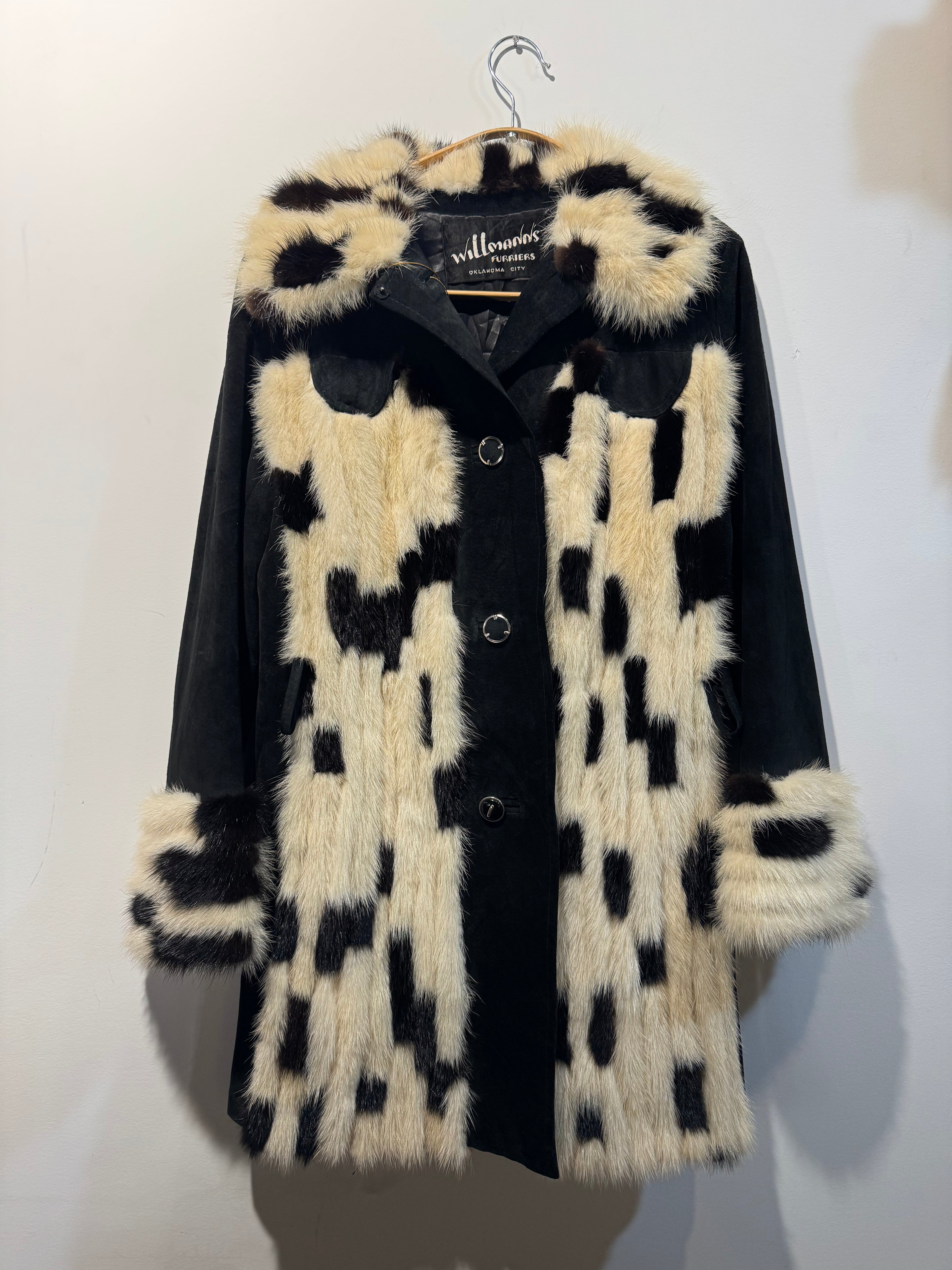 Vintage Willmann’s Patchwork Mink & Suede Coat