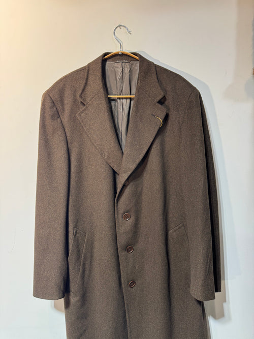 Canali Brown Wool/Cashmere Overcoat – Made in Italy (IT 56 / US 46)